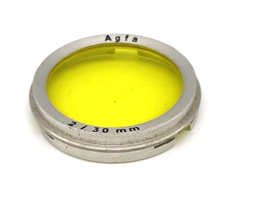 Agfa Farbfilter 30mm Gelb yellow colorfilter 2/30mm Steckfilter Slip On