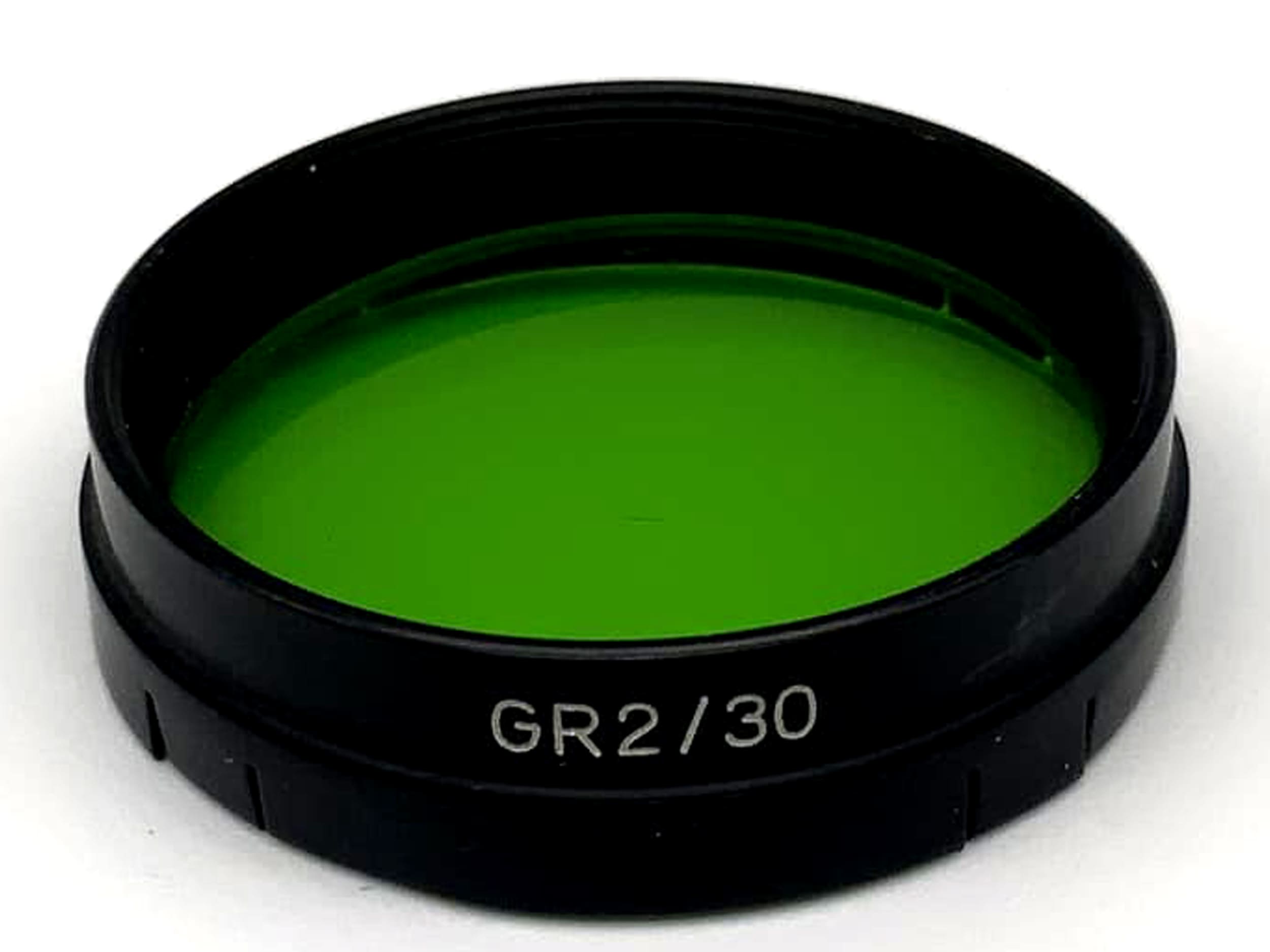 Carl Zeiss Farbfilter 30mm GR2/30 Grün green colorfilter Steckfilter Slip On