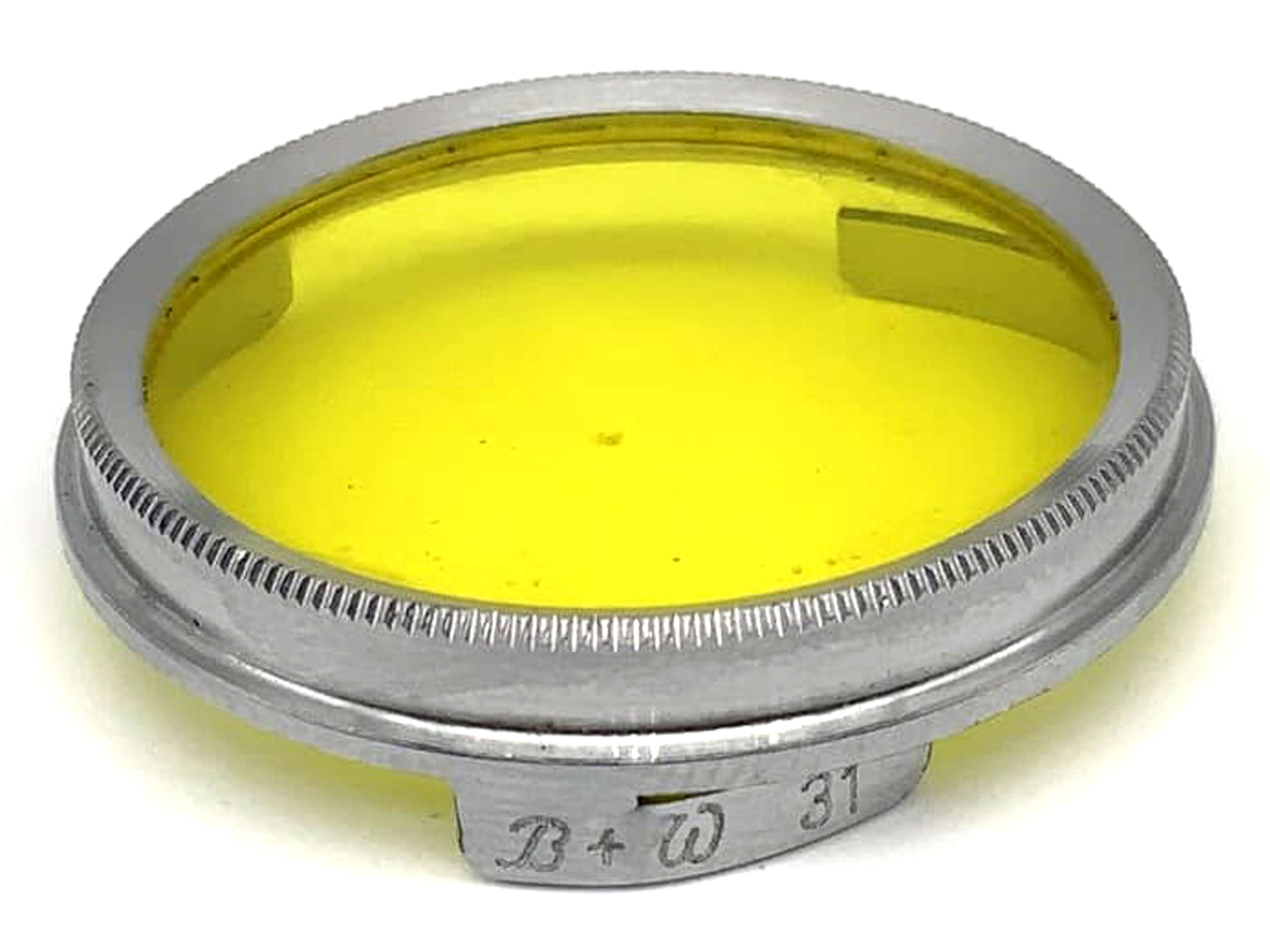 B+W Farbfilter 31mm Gelb yellow colorfilter Steckfilter Slip On