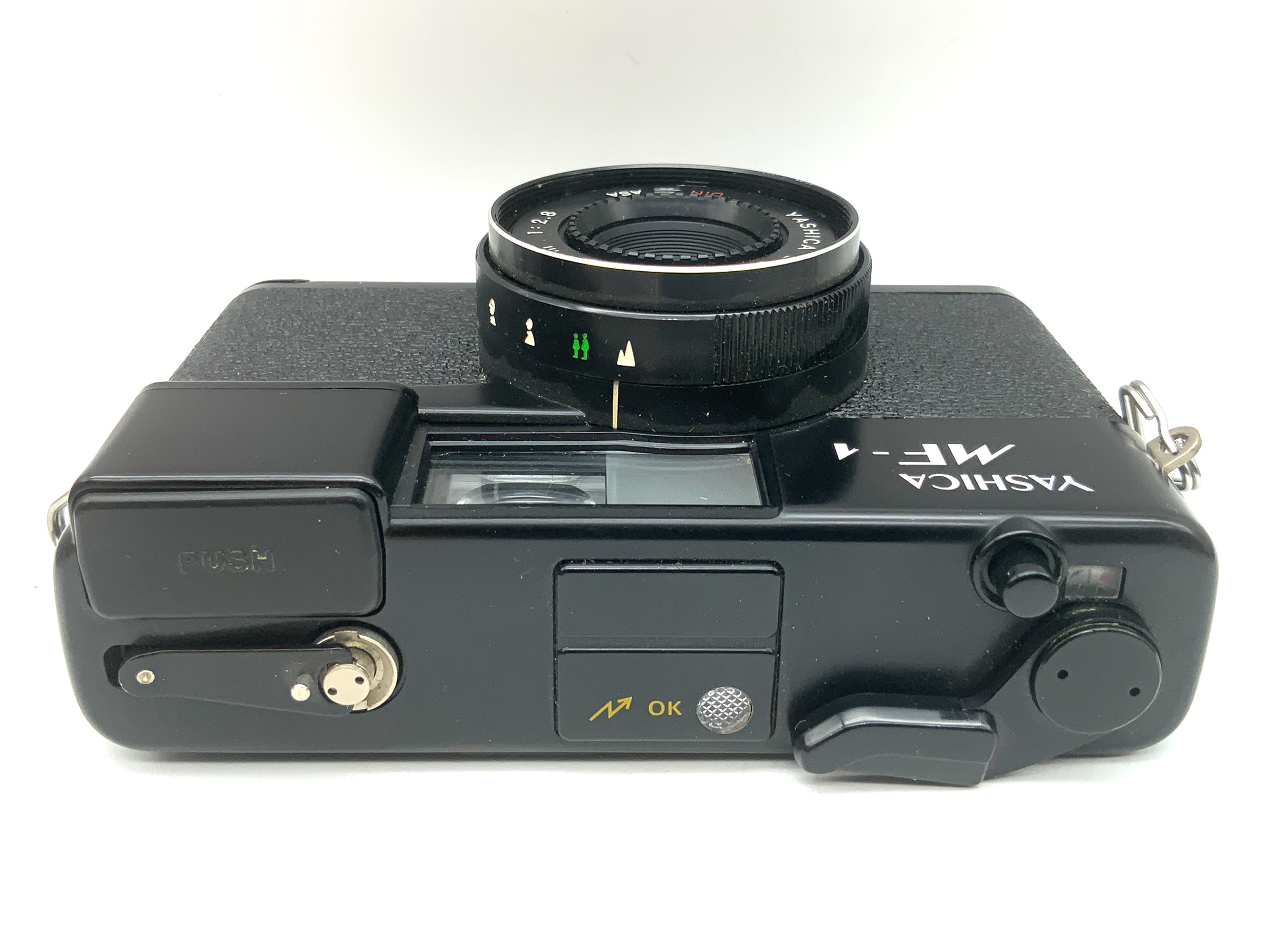 Yashica MF-1 Point&Shoot mit Yashica Lens 38mm 1:2.8 !Blitz Defekt! Analogkamera