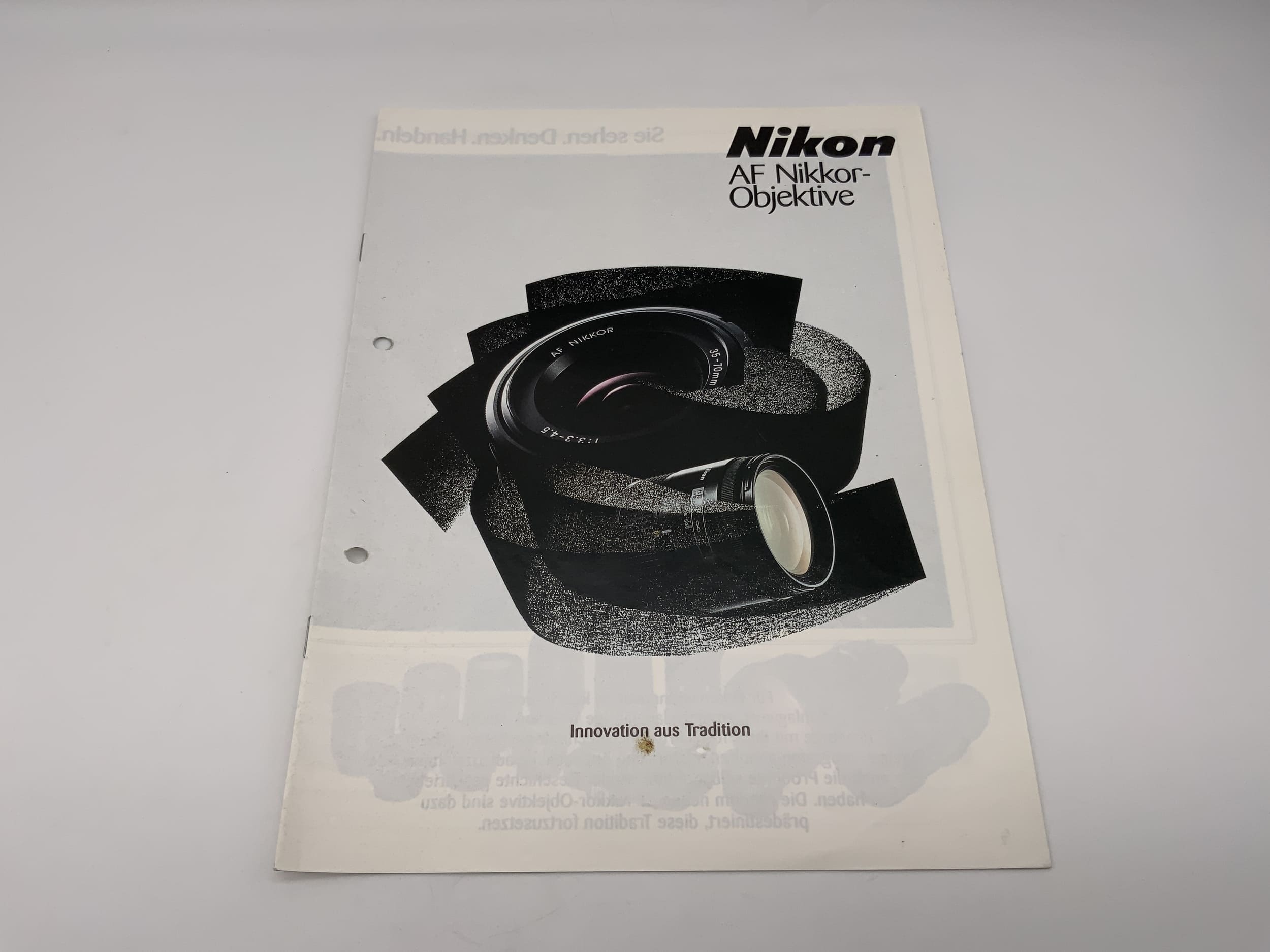 Nikon AF Nikkor Objektive Produktinformation Broschüre Deutsch Zeitschrift