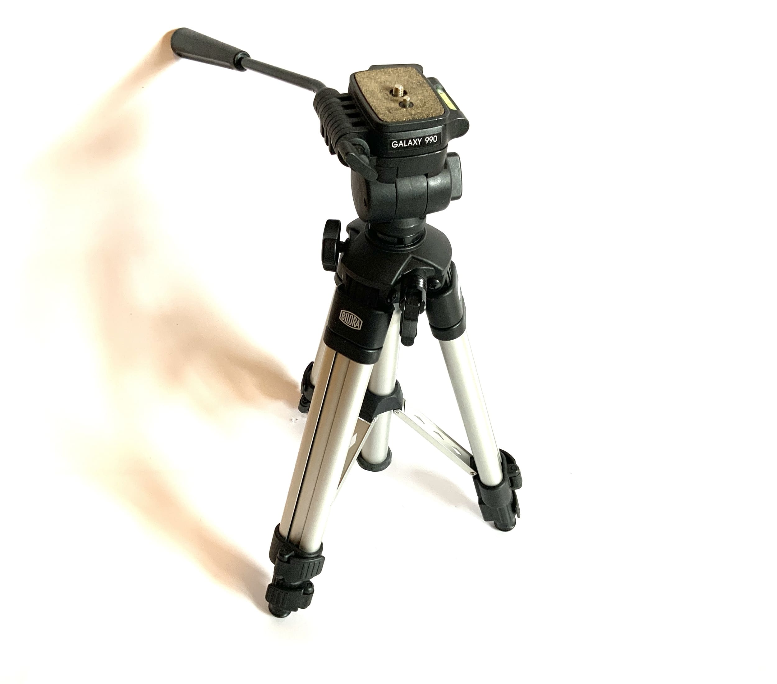 Bilora Galaxy 990 Stativ silber Tripod Dreibein Fotostativ Kamerastativ
