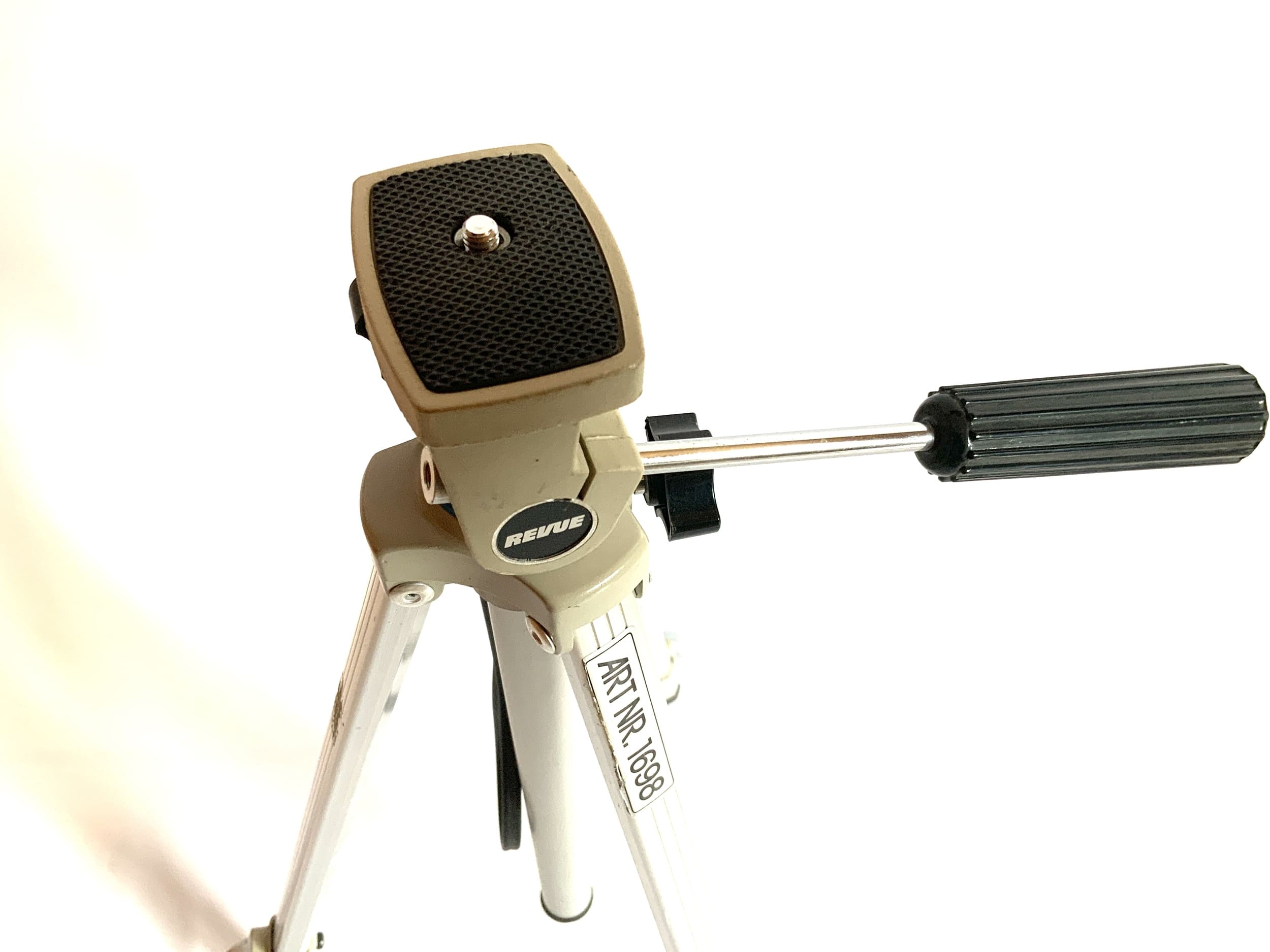 Revue 1698 Stativ silber Tripod Dreibein Fotostativ Kamerastativ