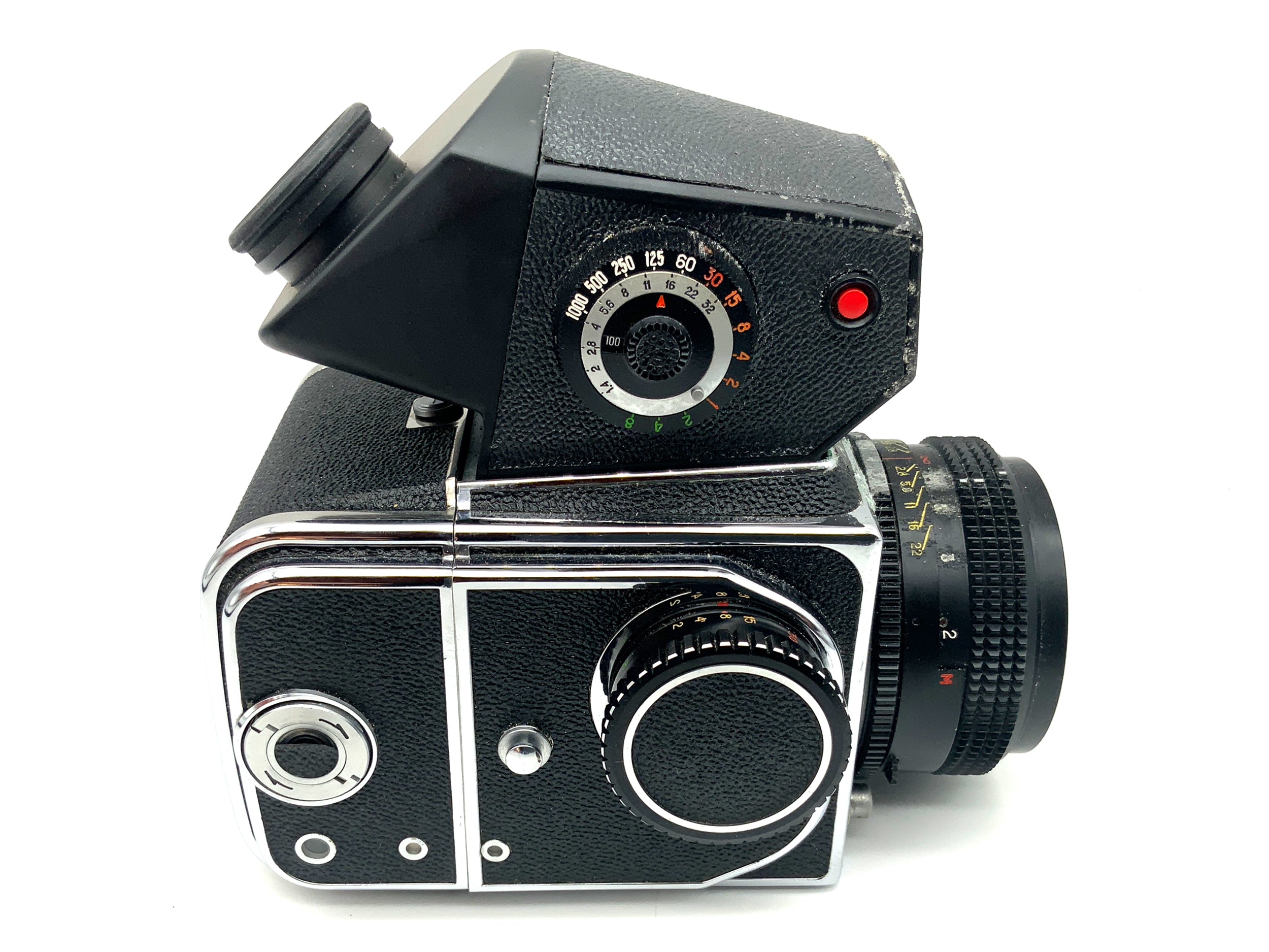 Arsenal Kiev 88 Mittelformatkamera mit Volna-3 2.8/80 MC mit TTL Prisma