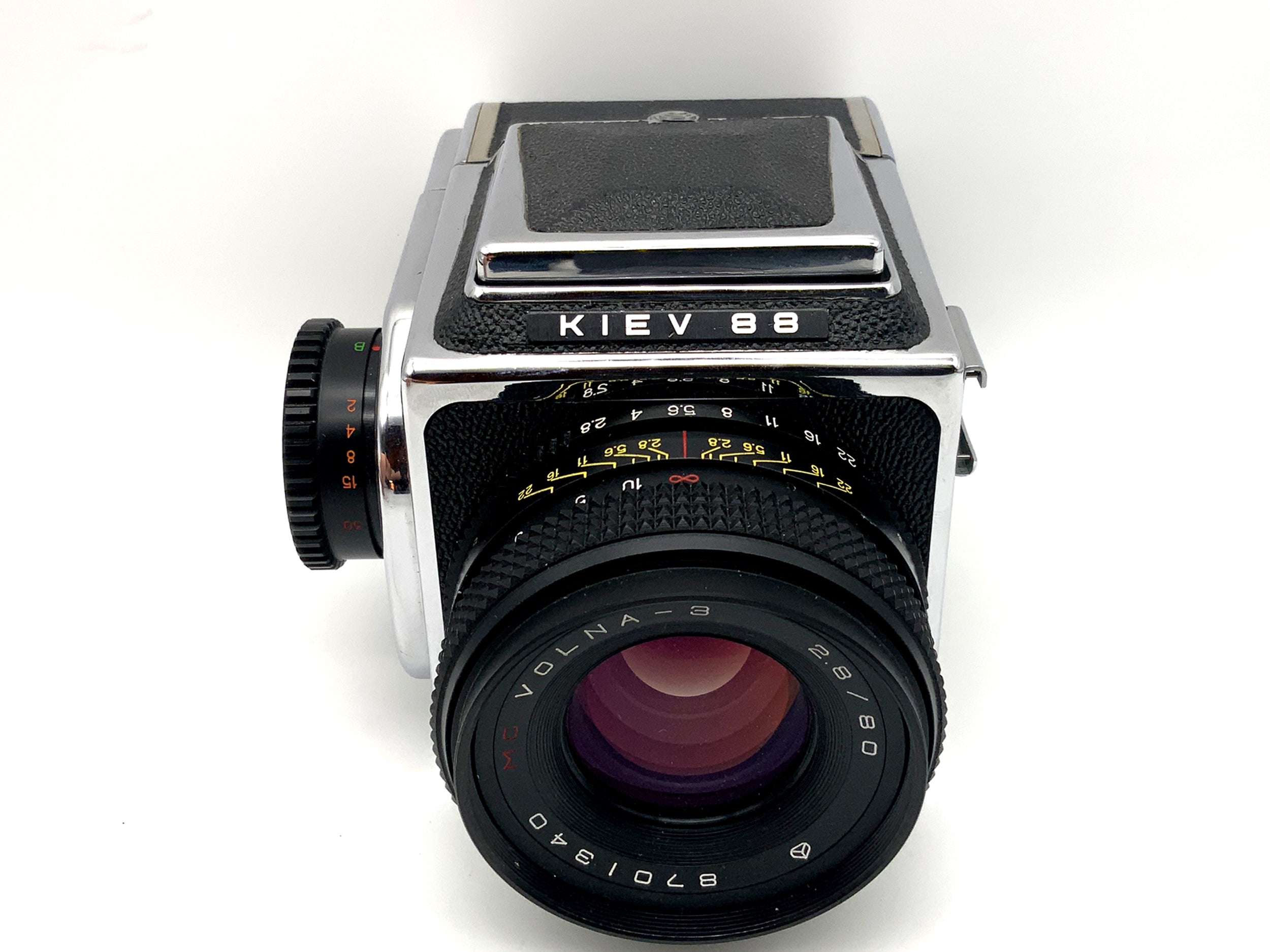 Arsenal Kiev 88 Mittelformatkamera mit Volna-3 2.8/80 MC Analogkamera