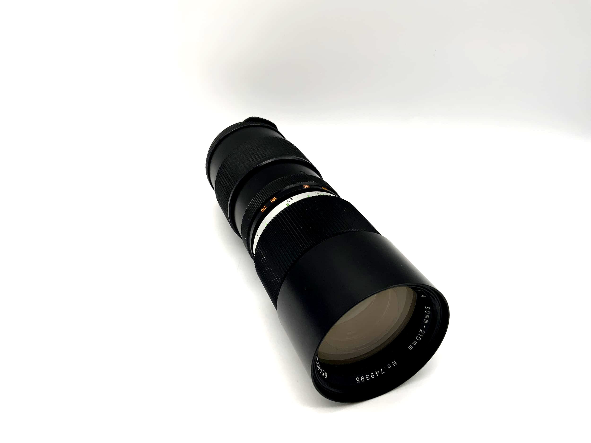 Beroflex 90-210mm 1:4 Objektiv Auto Tele Zoom Kamera Camera Lens (M42)