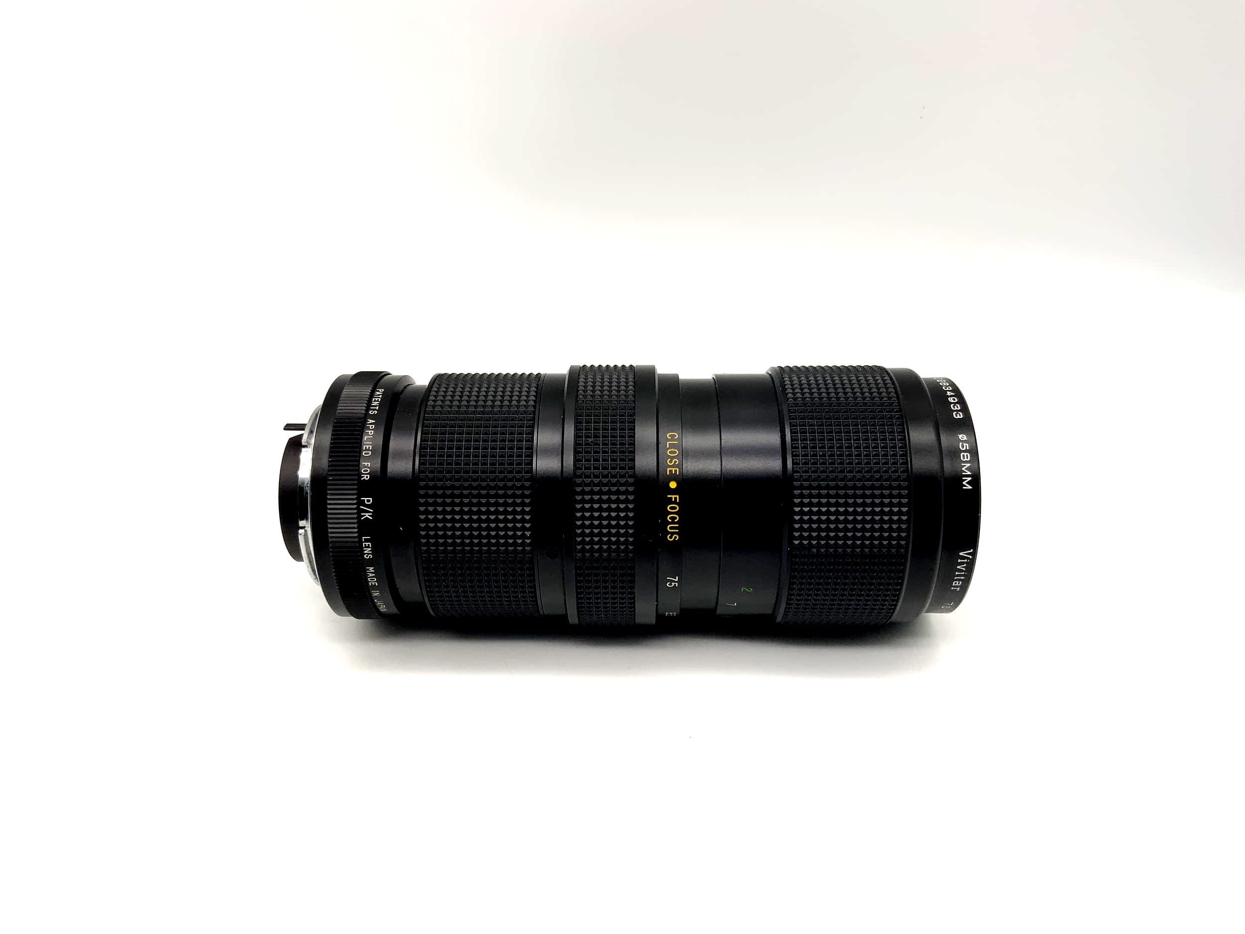 Vivitar 75-205mm 1:3.8 Objektiv Close Focusing Auto Zoom Kamera Linse (Pentax K)