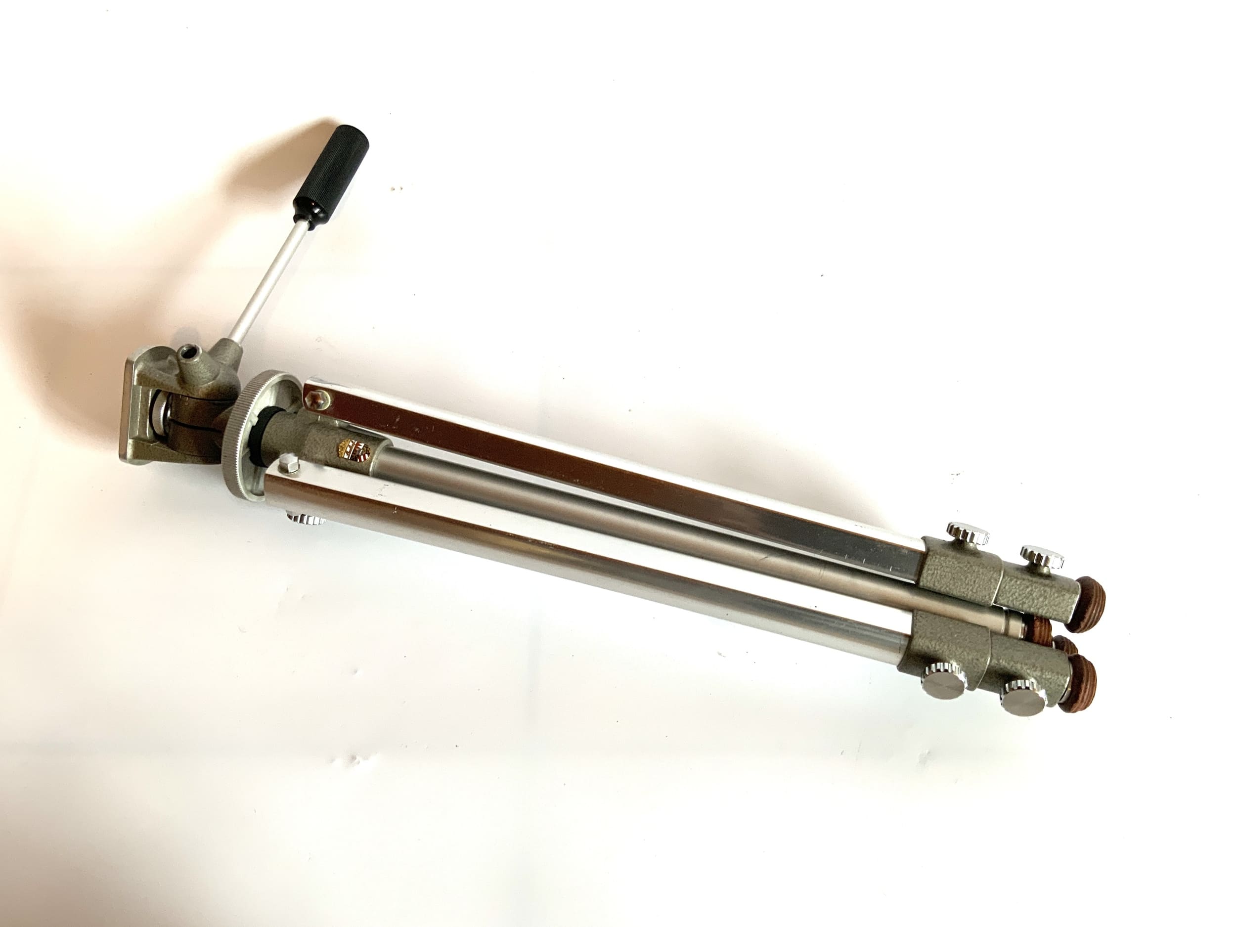 Linhof Stativ silber Tripod Dreibein Fotostativ Kamerastativ