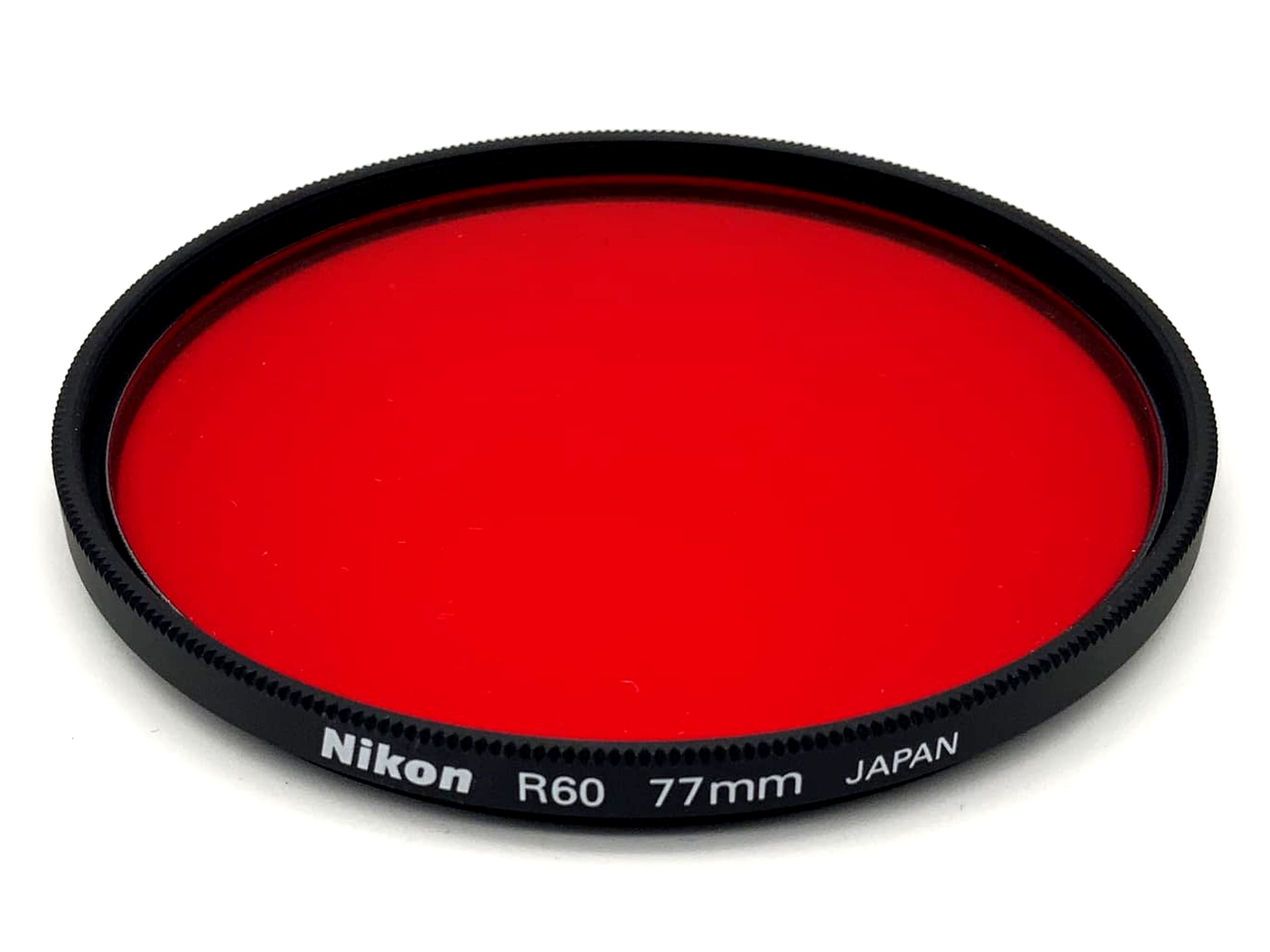 Nikon Farbfilter 77mm Filter R60 Rot Kreisförmig Filtergewinde