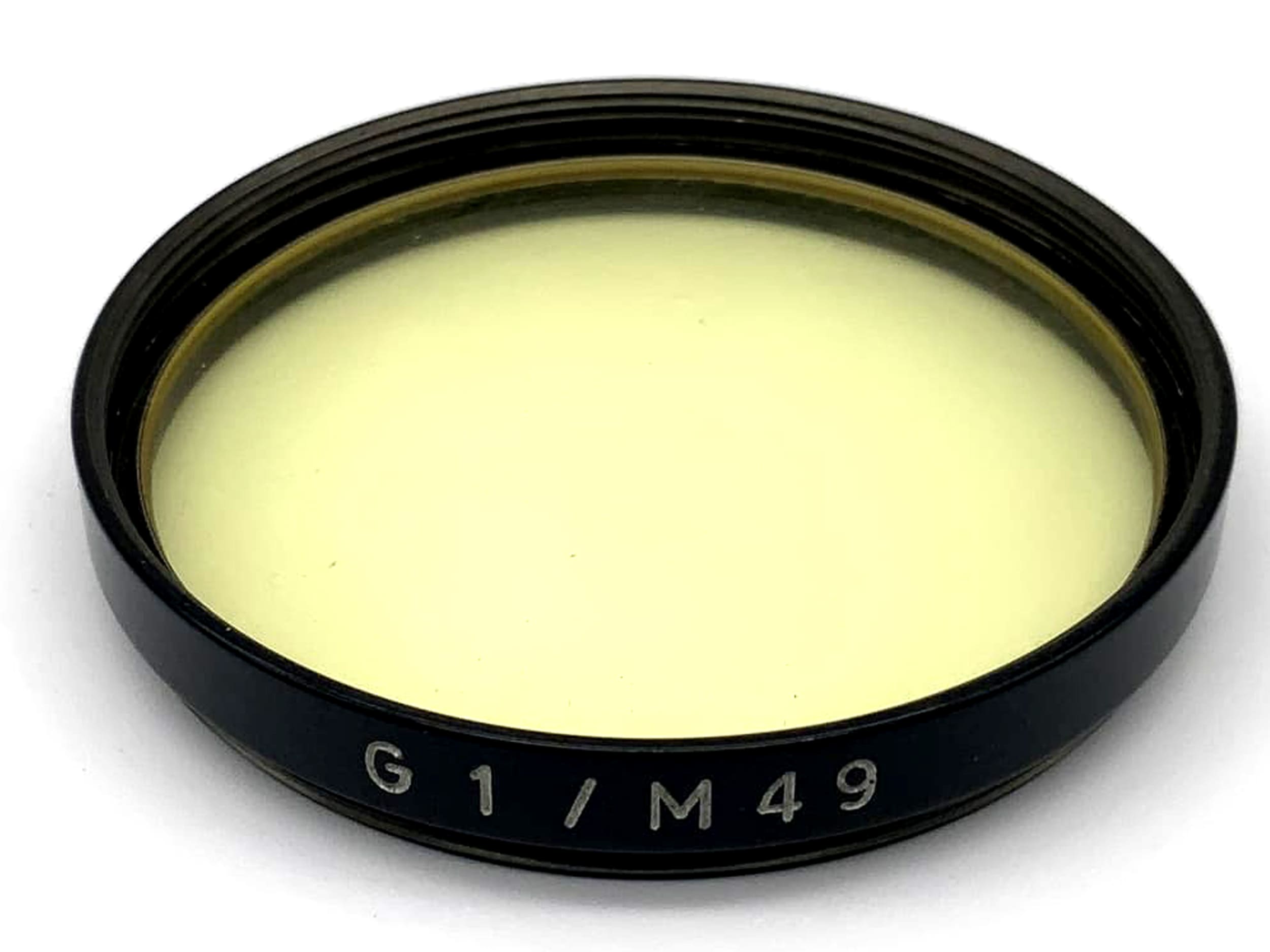 Carl Zeiss Jena Farbfilter 49mm Filter Gelb G1 / M49 Kreisförmig Filtergewinde