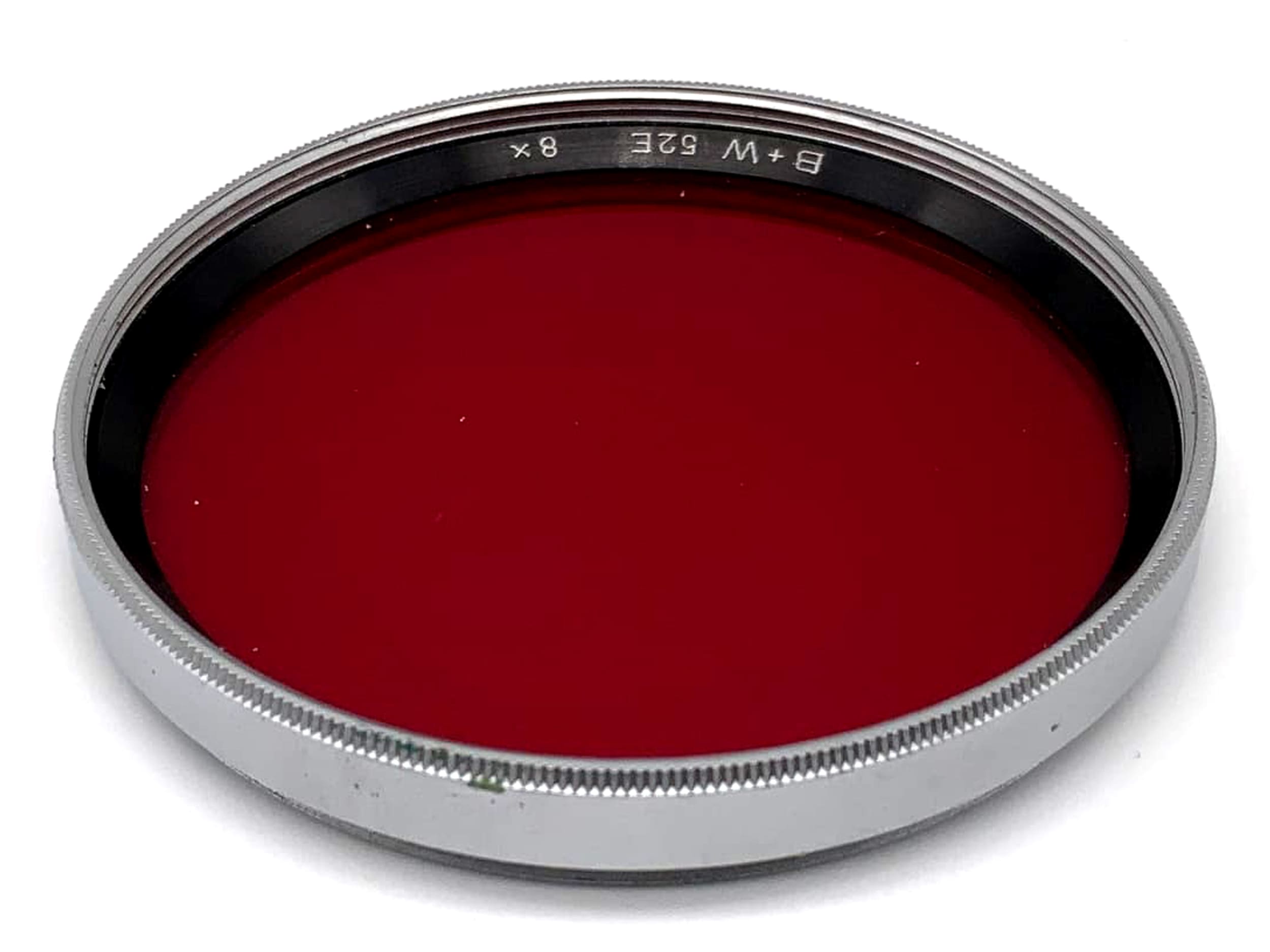 B+W Farbfilter 52mm Filter Rot 52E 8x Filtergewinde