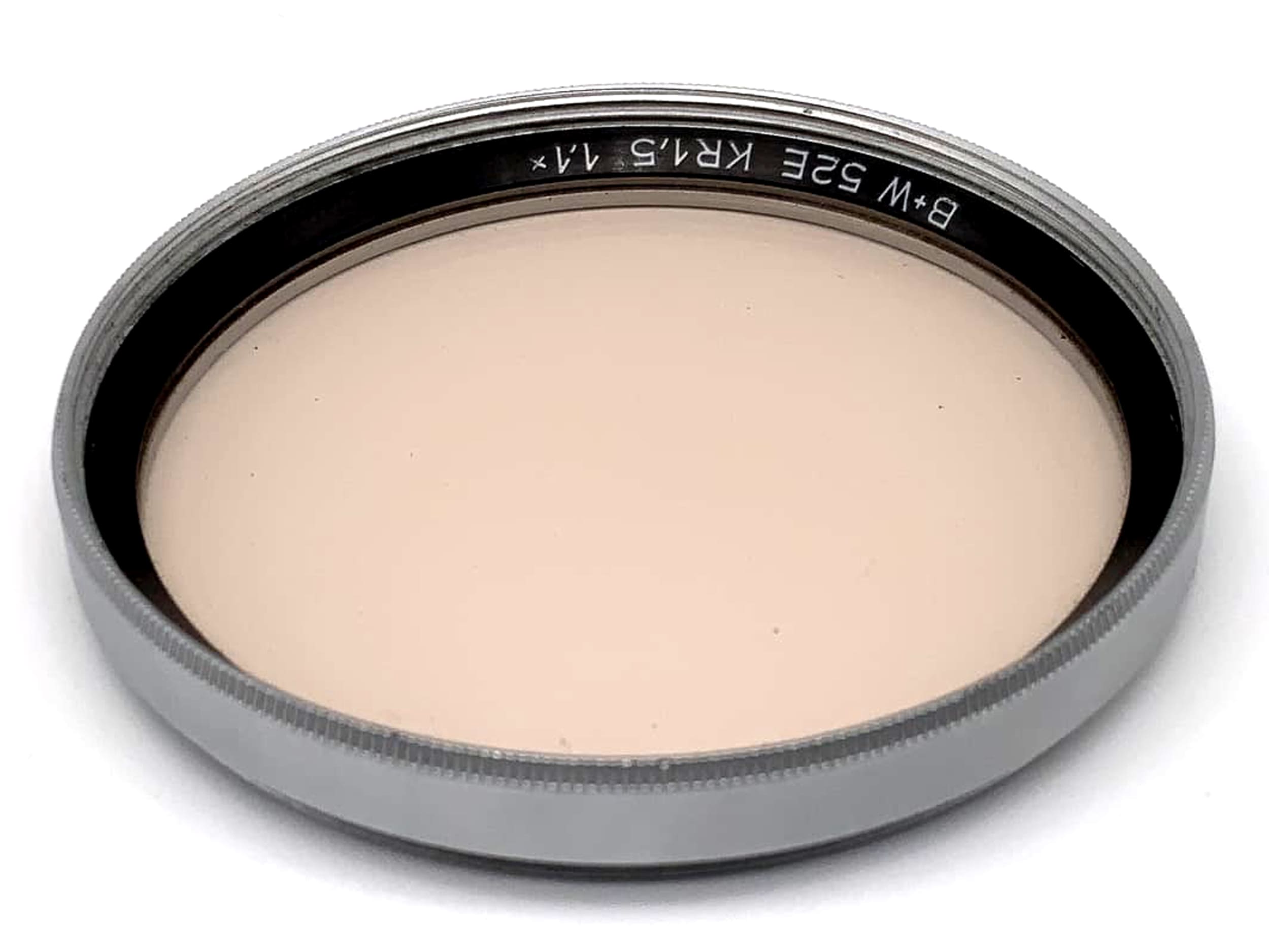 B+W Skylight 52mm Filter 52E KR1,5 1,1x Korrekturfilter Filtergewinde silber