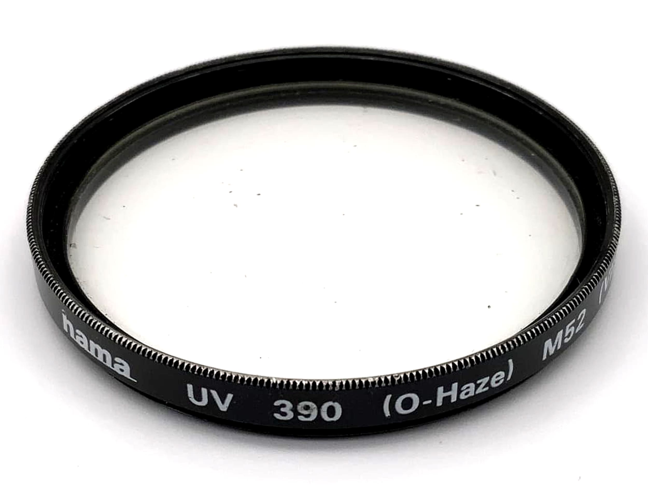 Hama UV-Filter 52mm Filter UV 390 (0-Haze) M52 (VII) Filtergewinde