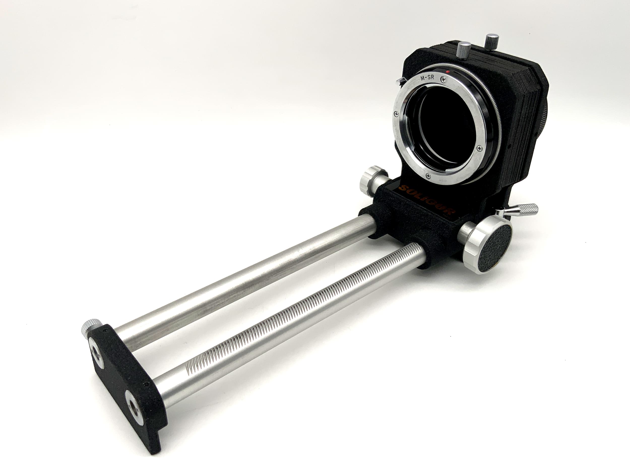 Soligor Flexomatic Balgengerät T-2 Mount Double Track Bellows + OVP (Minolta MD)