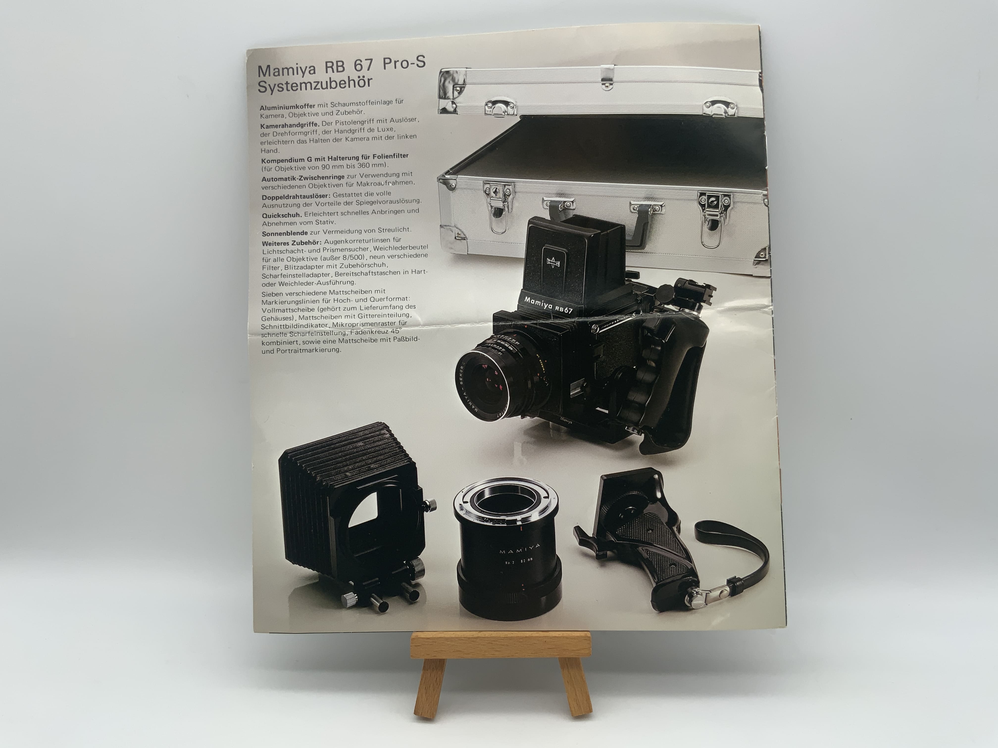 Mamiya RB 67 Pro-S Systemzubehör Bedienungsanleitung Deutsch