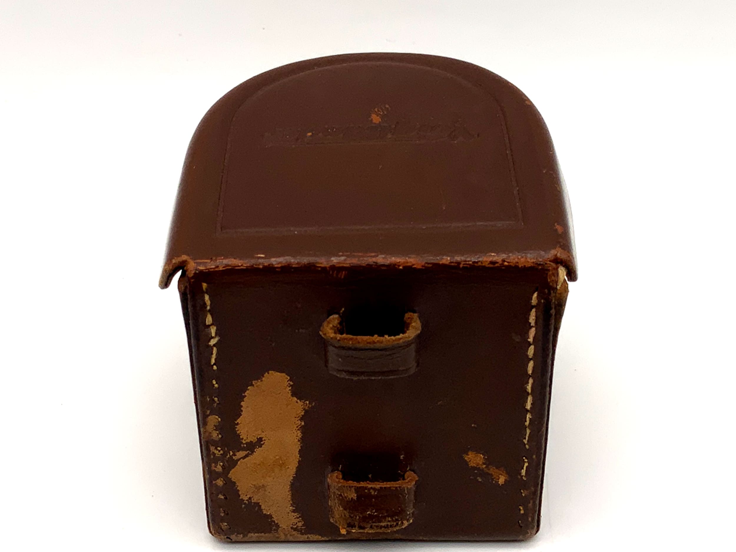 Voigtländer 80/089 Tasche braun Leder hardcase Köcher lens case Fototasche