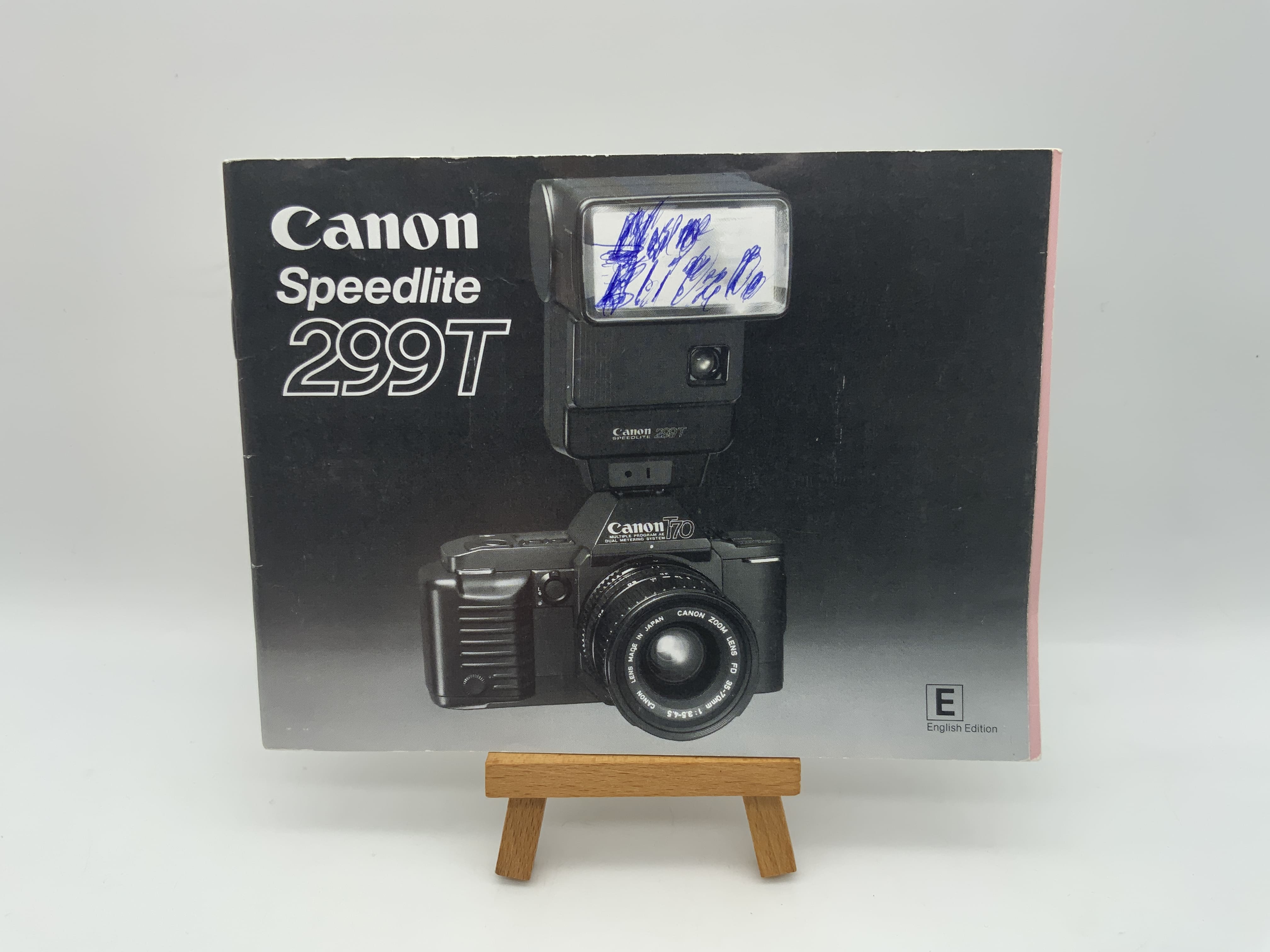 Canon Speedlite 299T Gebrauchsanweisung Bedienungsanleitung Englisch