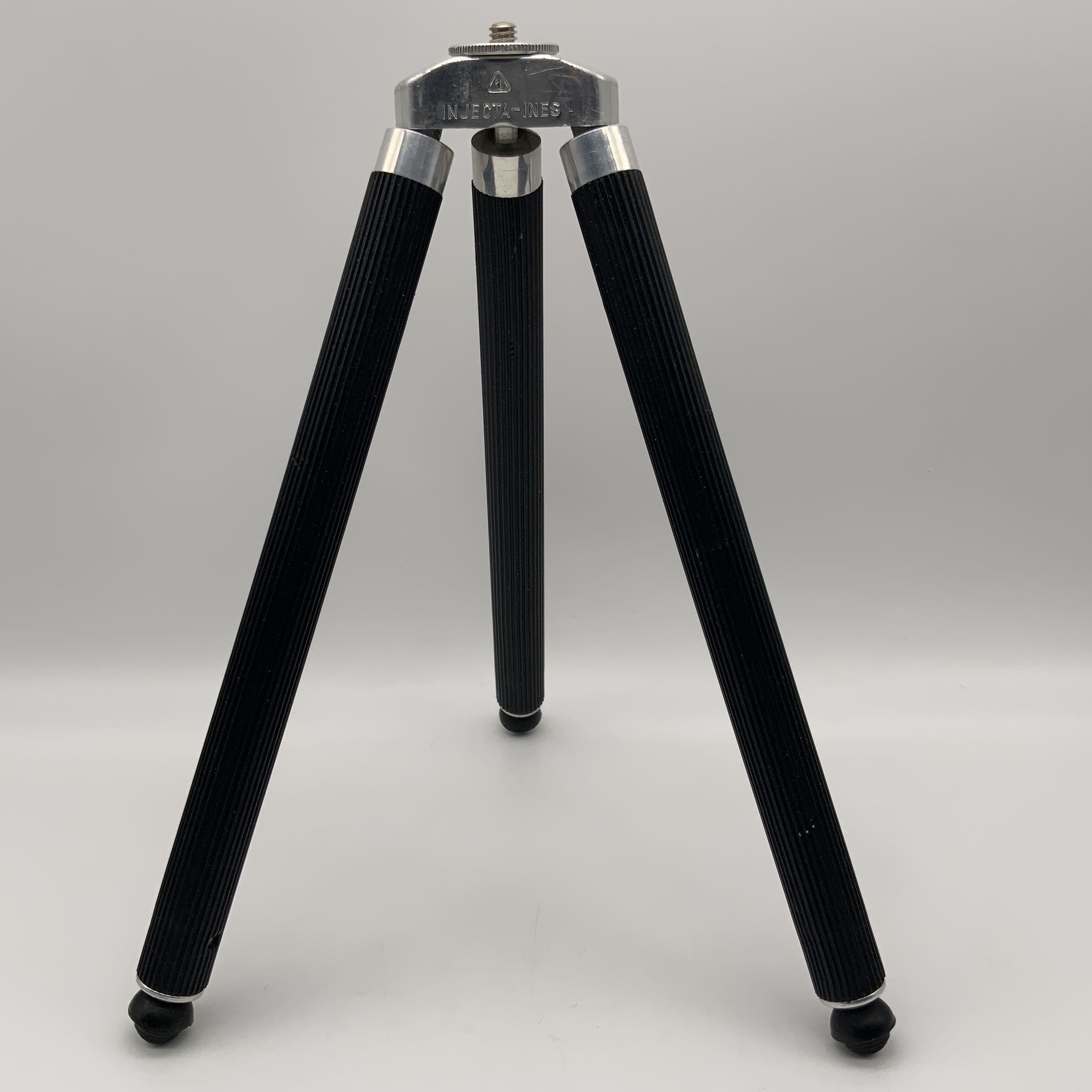 VEB Ines Tischstativ schwarz/silber - Kleingewinde Tripod Dreibein Taschenstativ