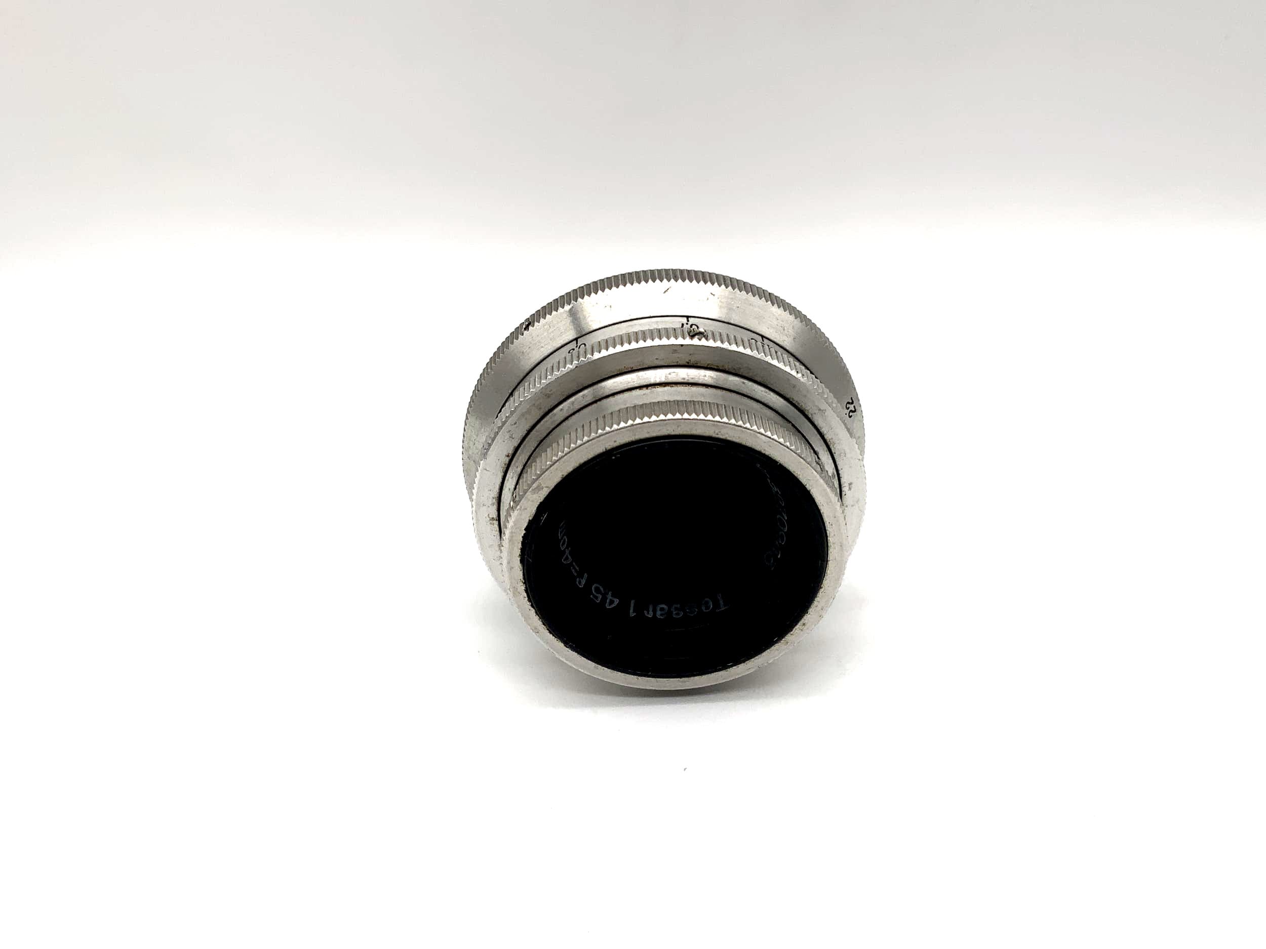 Carl Zeiss 4cm 1:4.5 Objektiv Tessar red T 10 Blades / Lamellen 40mm Linse (M42)