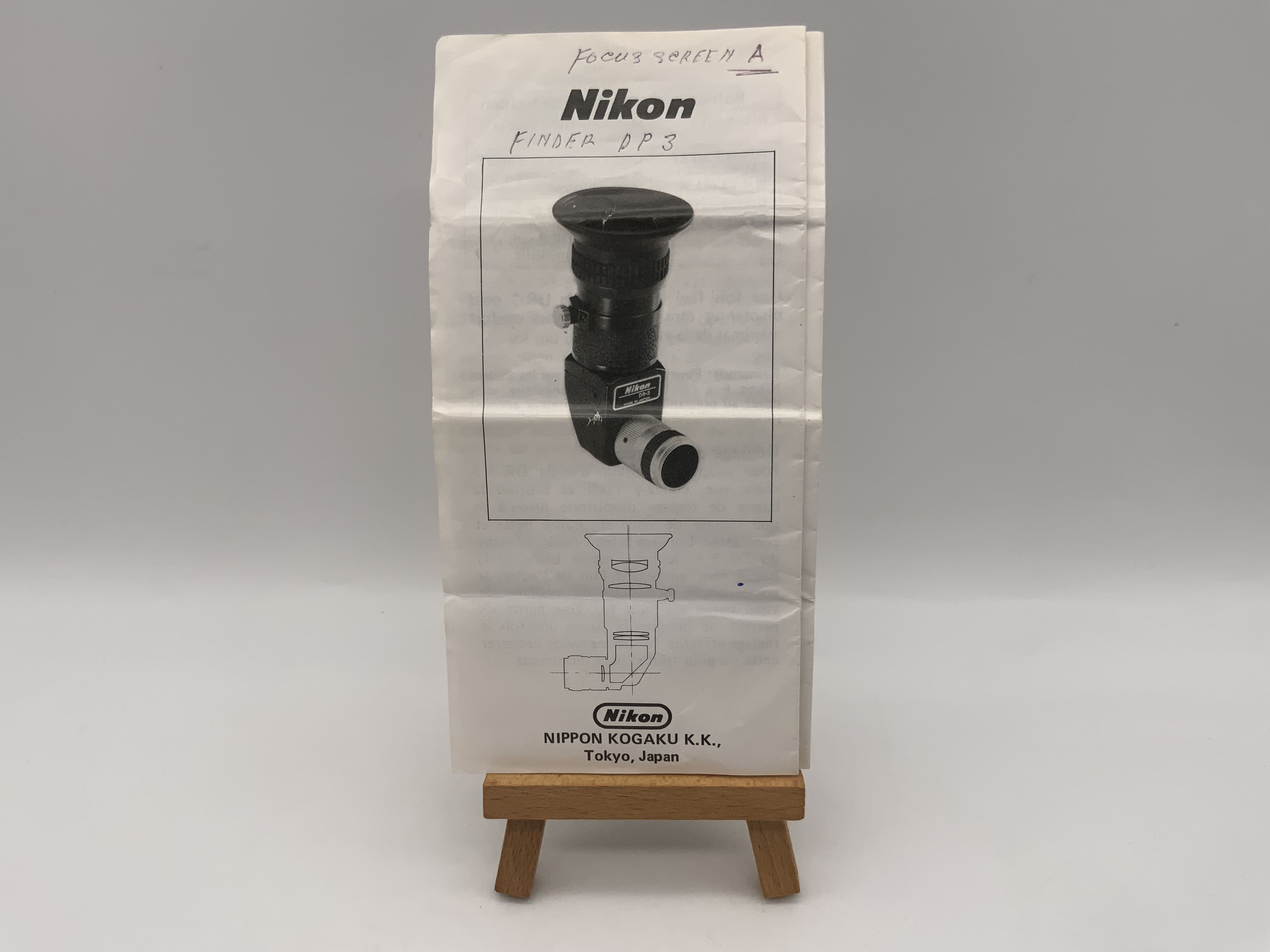 Nikon Winkelsucher DR-3 Gebrauchsanweisung Bedienungsanleitung Deutsch