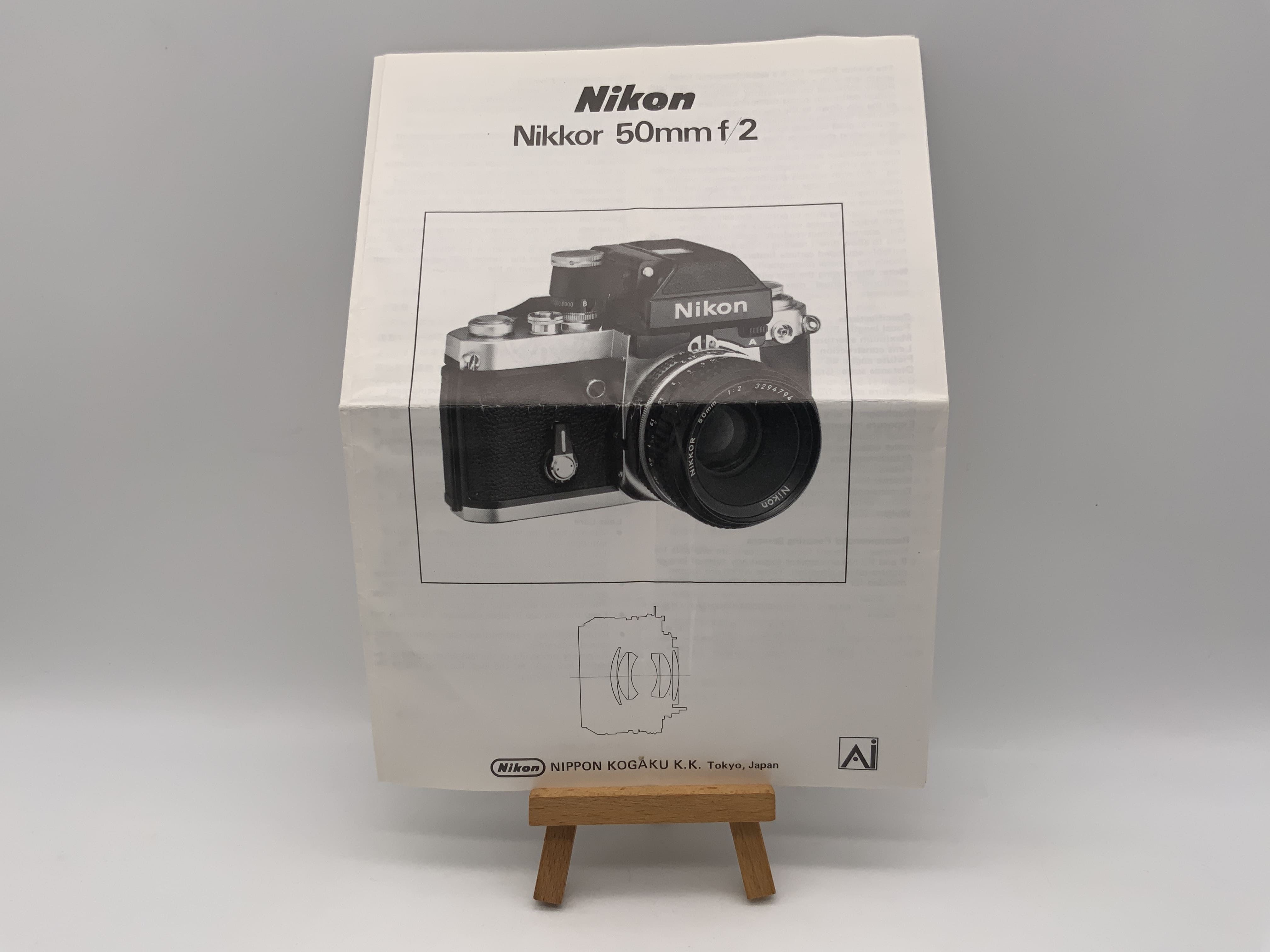 Nikon Nikkor 50mm f/2 Gebrauchsanweisung Bedienungsanleitung Deutsch