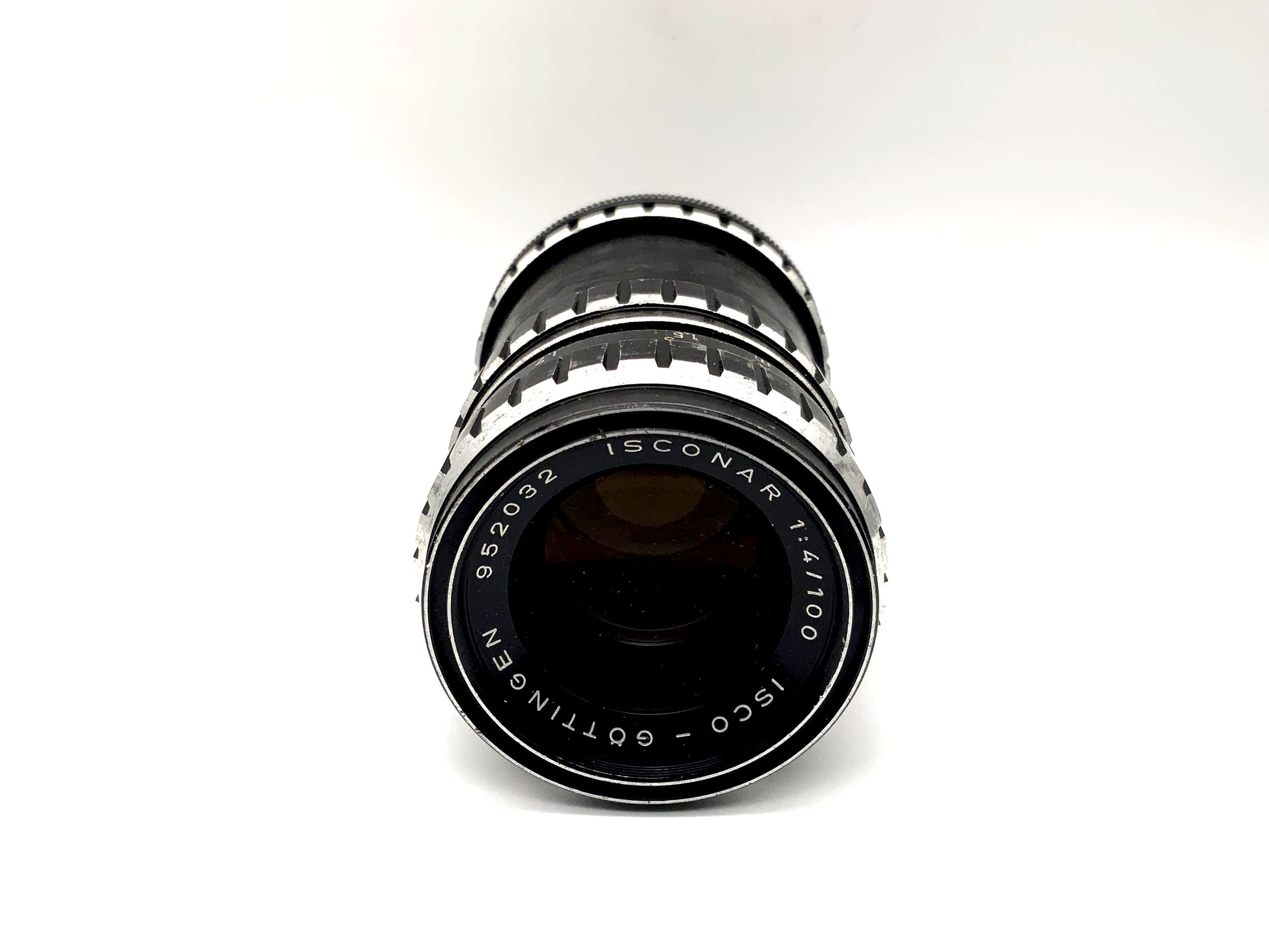Isco Göttingen 100mm 1:4 Objektiv Isconar Kamera Camera Lens (Exa)