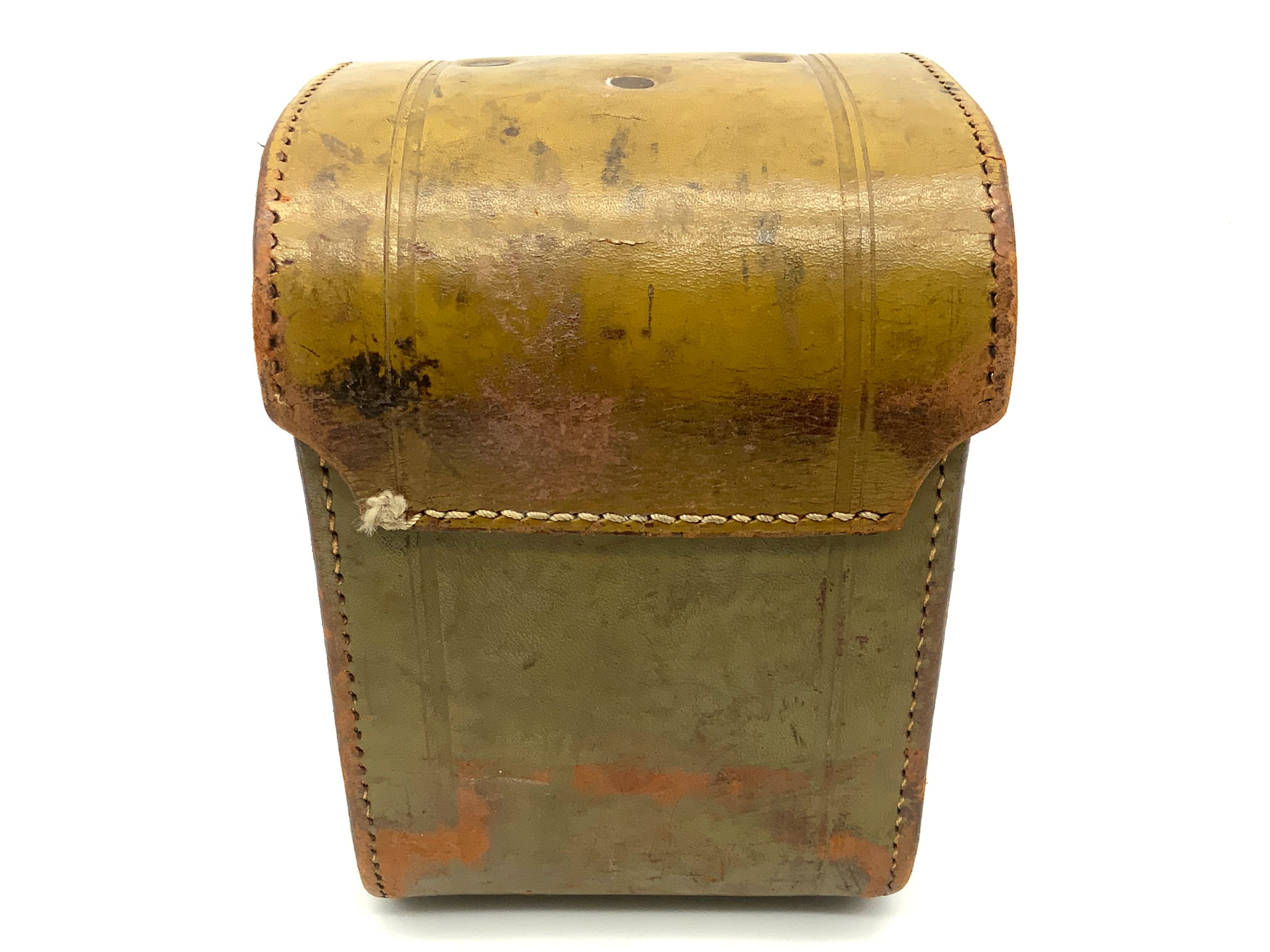 Rollei Bereitschaftstasche grün Ledertasche !stark gebraucht! Fototasche