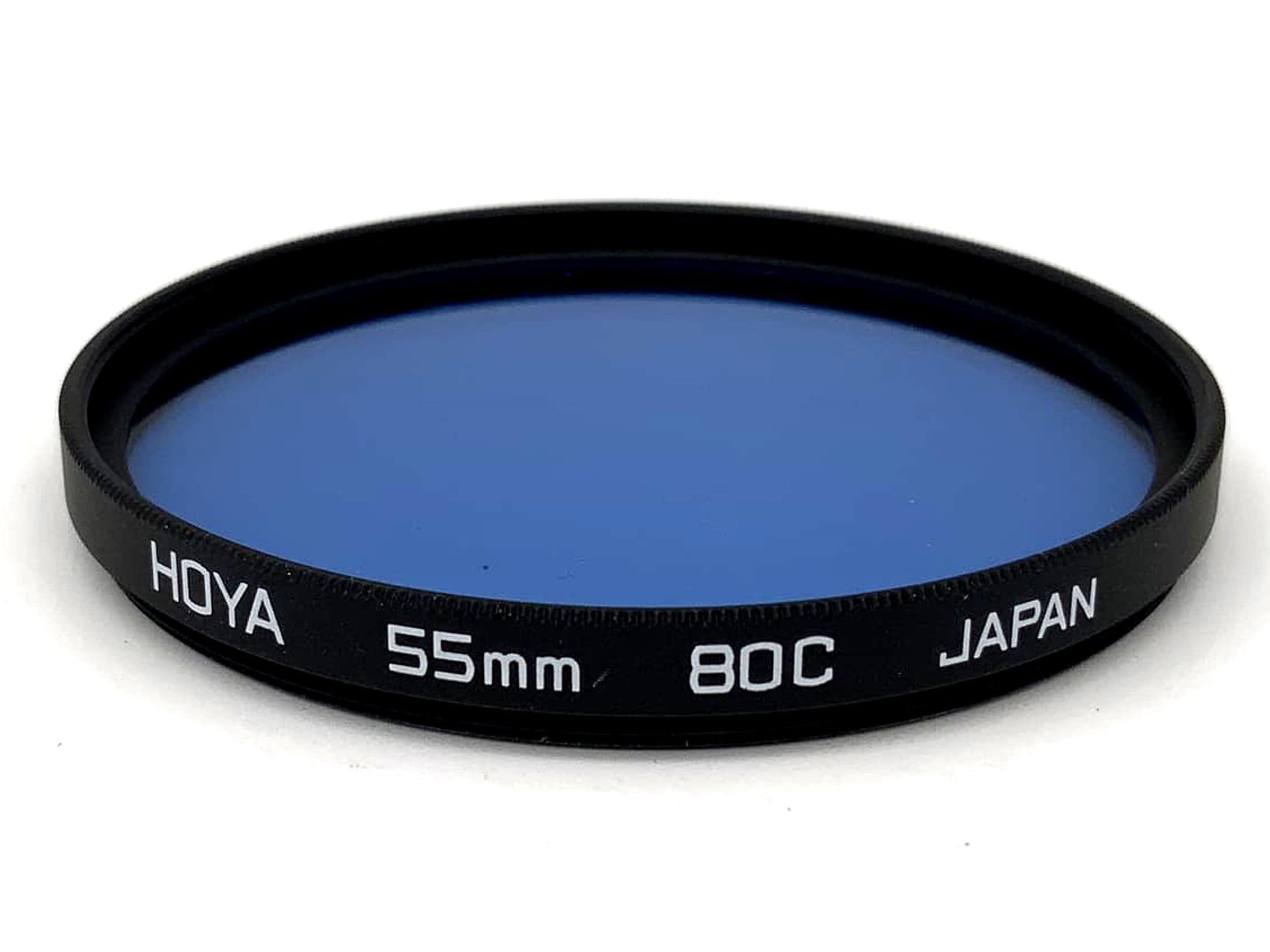 Hoya Farbfilter 80C Blau Blue Filter 55mm Kreisförmig Filtergewinde M55