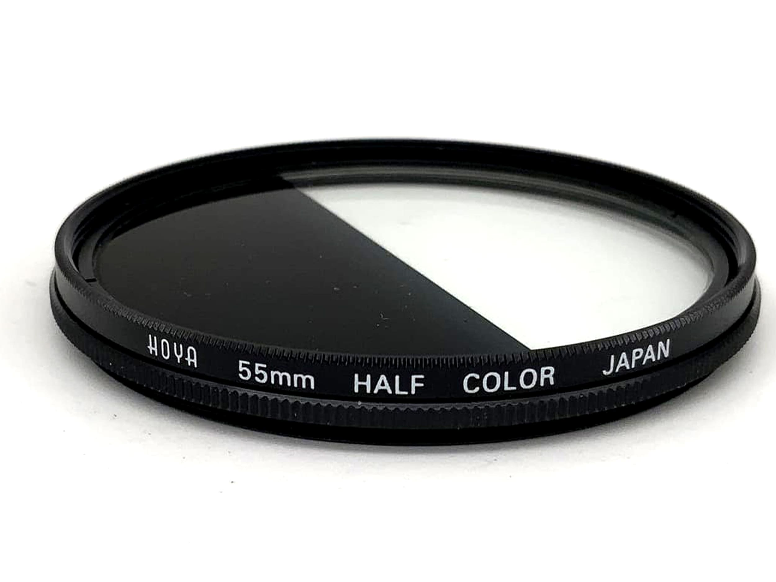 Hoya Effektfilter Half Color Linear Grau Grey Filter 55mm Kreisförmig M55