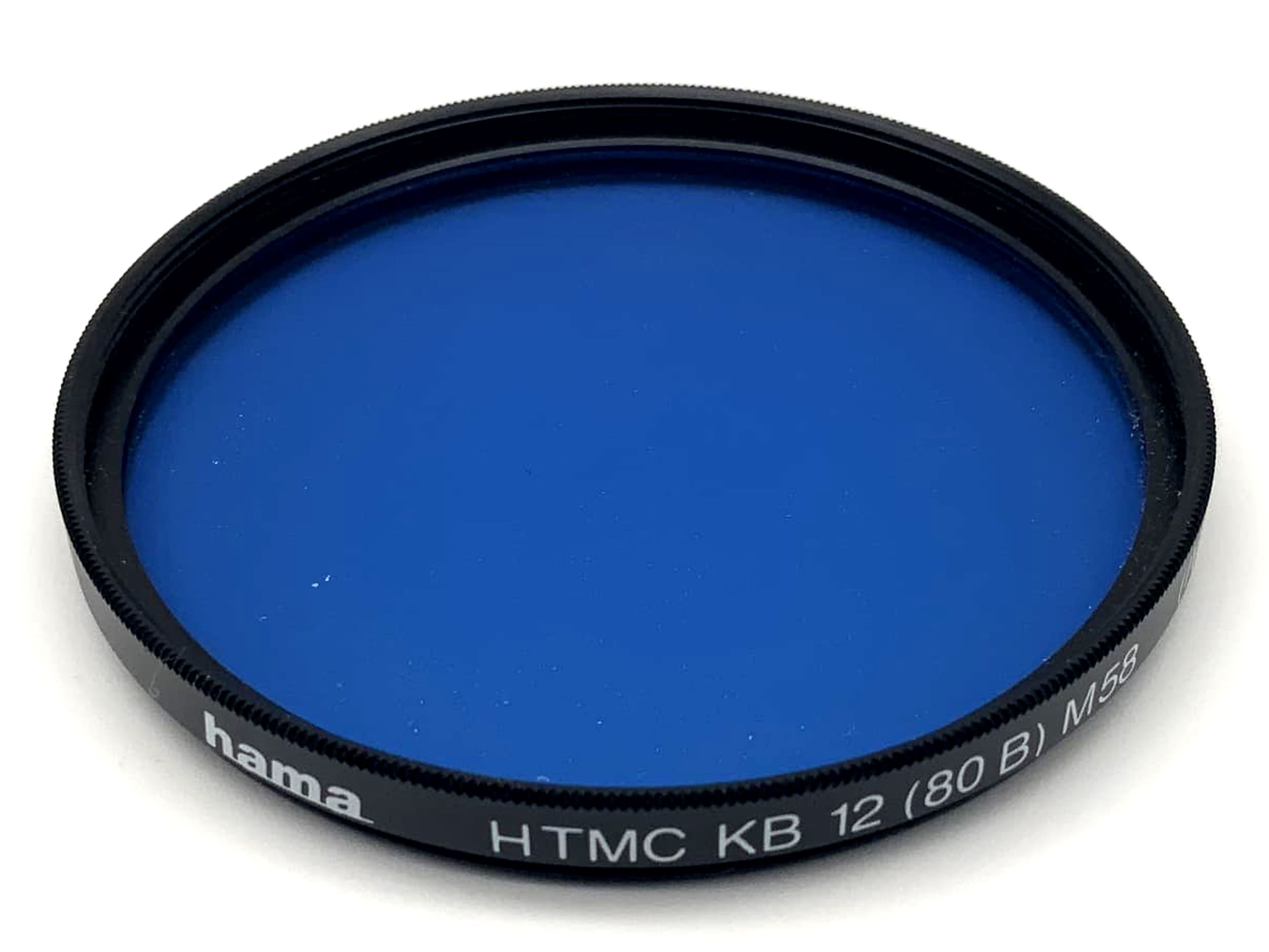 Hama Farbfilter 58mm Filter Blau HTMC KB 12 (80 B) (IV) Filtergewinde