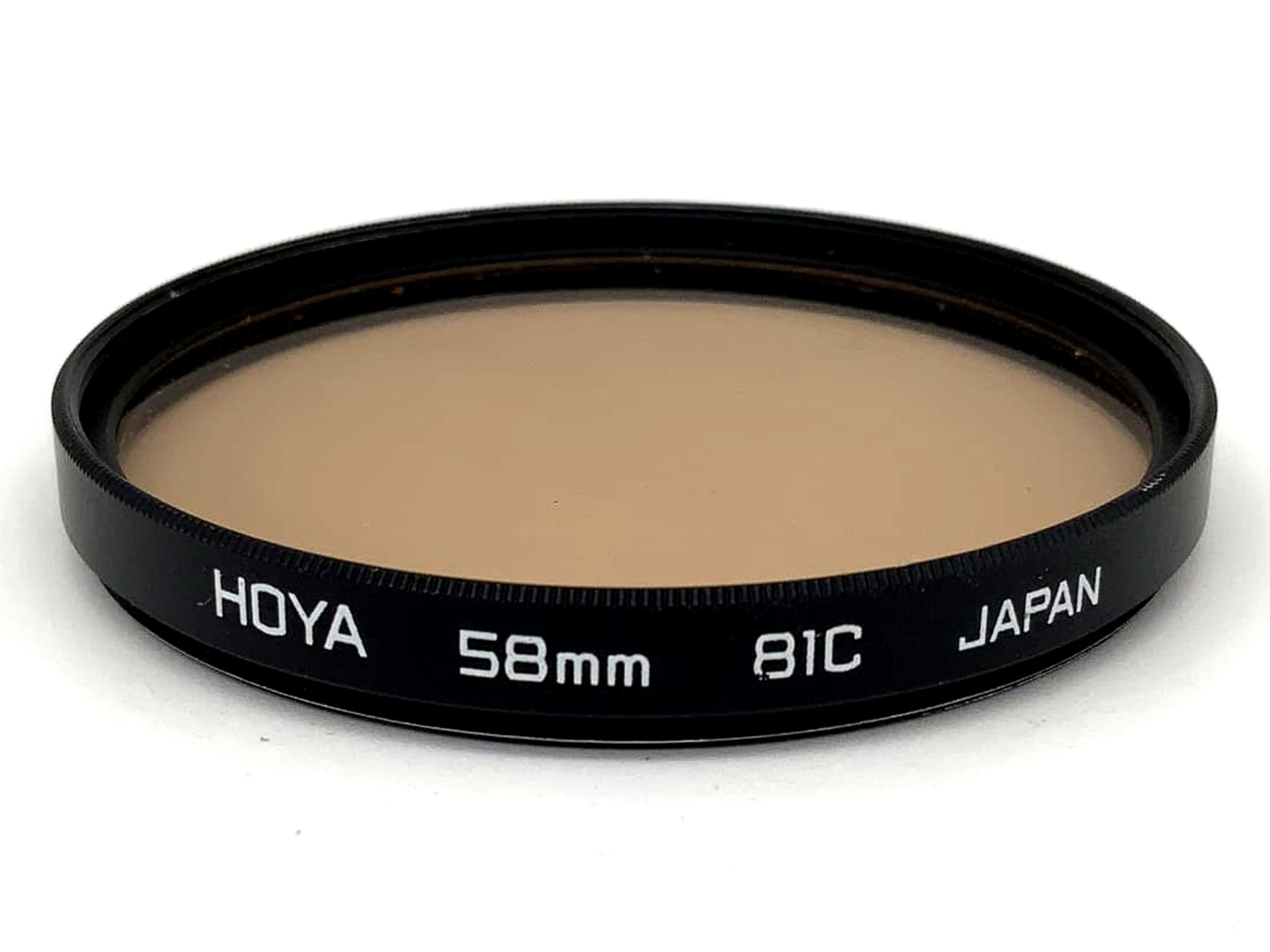 Hoya Korrekturfilter 81C Filter 58mm Kreisförmig Filtergewinde M58