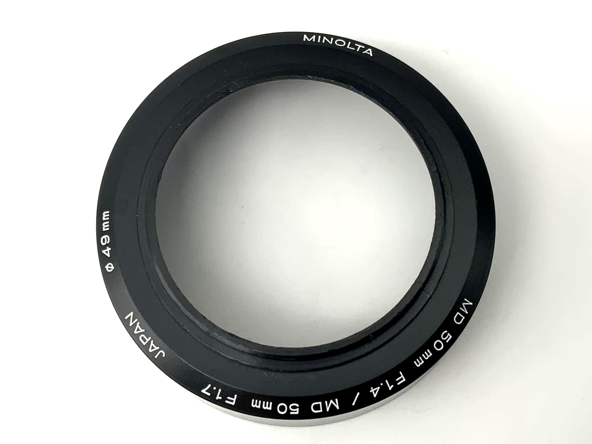 Minolta MD 50mm F1.4 / MD 50mm F1.7 Gegenlichtblende