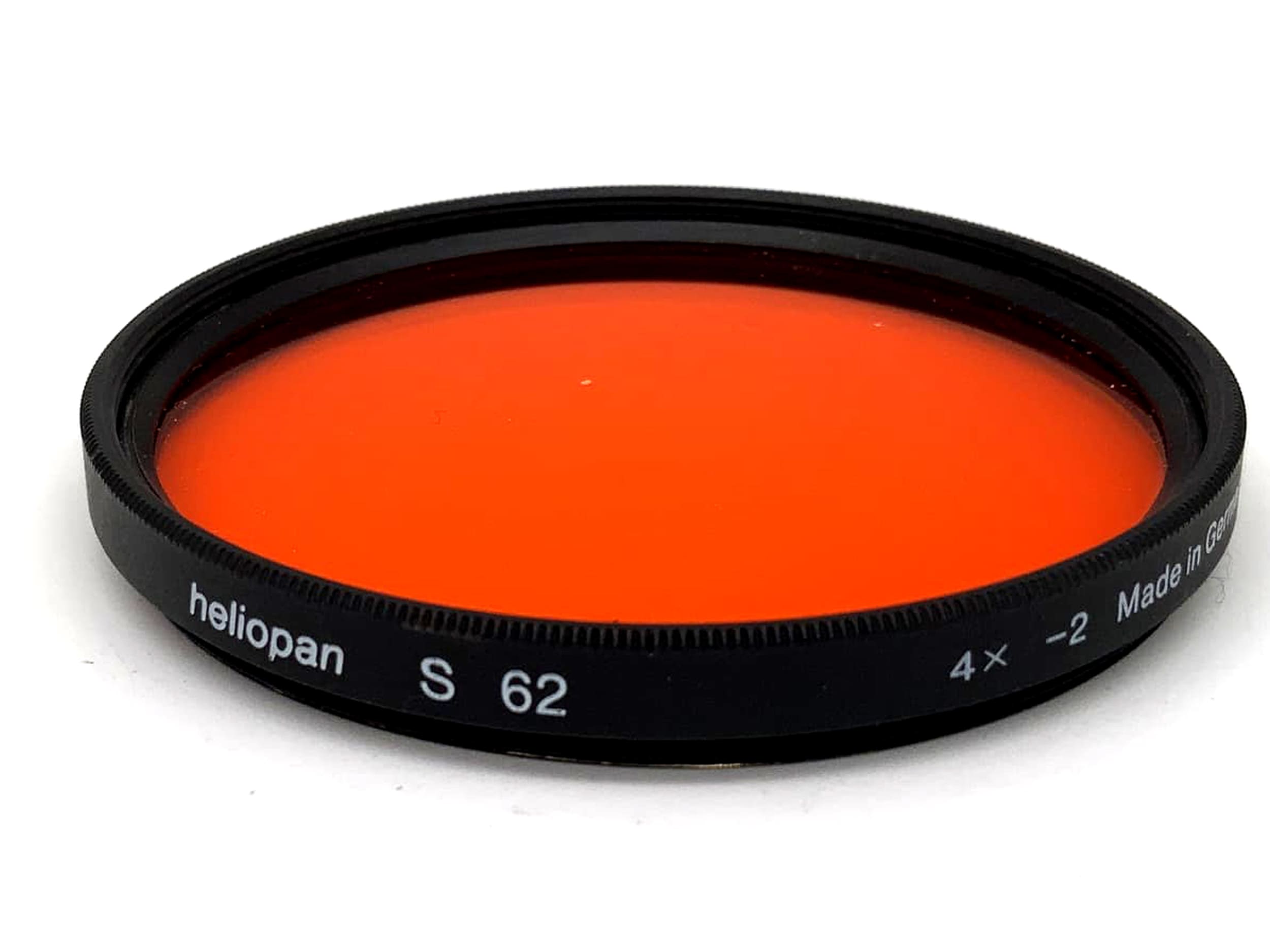 Heliopan Farbfilter S 62 4x -2 Orange Filter 62mm Kreisförmig Filtergewinde M62