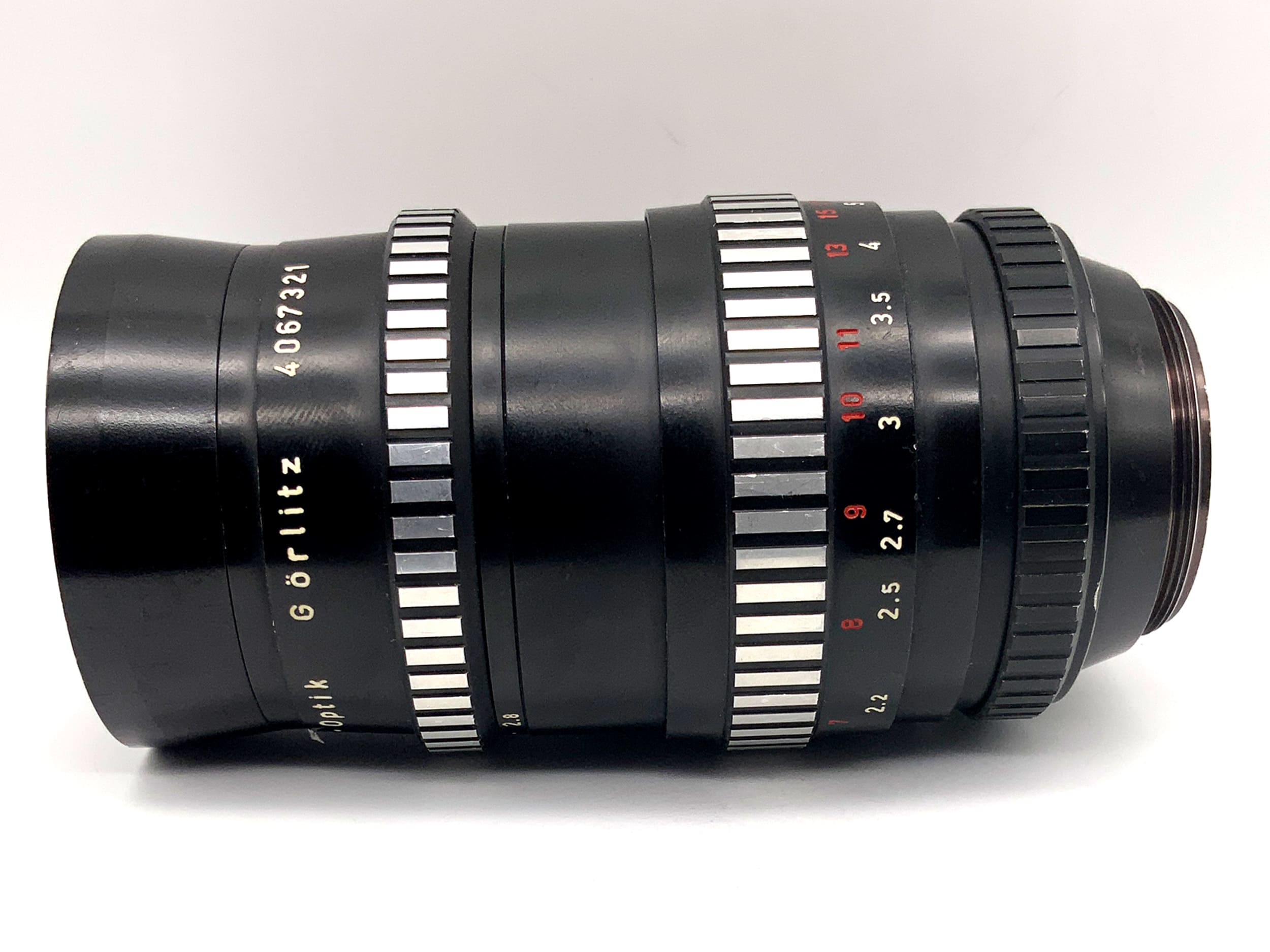 Meyer-Optik Görlitz 135mm 1:2.8 Objektiv Q1 Orestor Festbrennweite Zebra (M42)