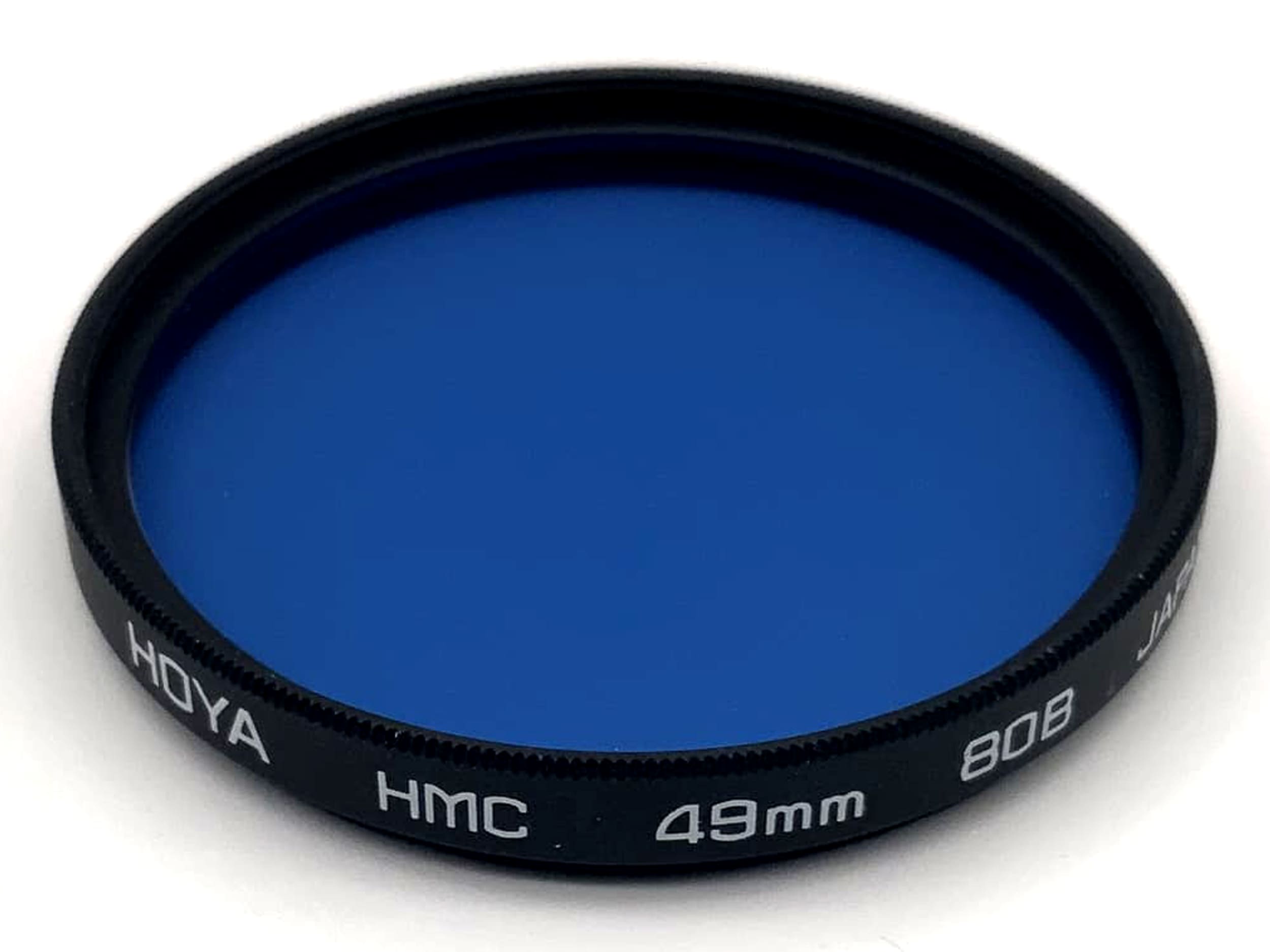 Hoya Farbfilter 49mm Filter Blau 80B Kreisförmig Filtergewinde