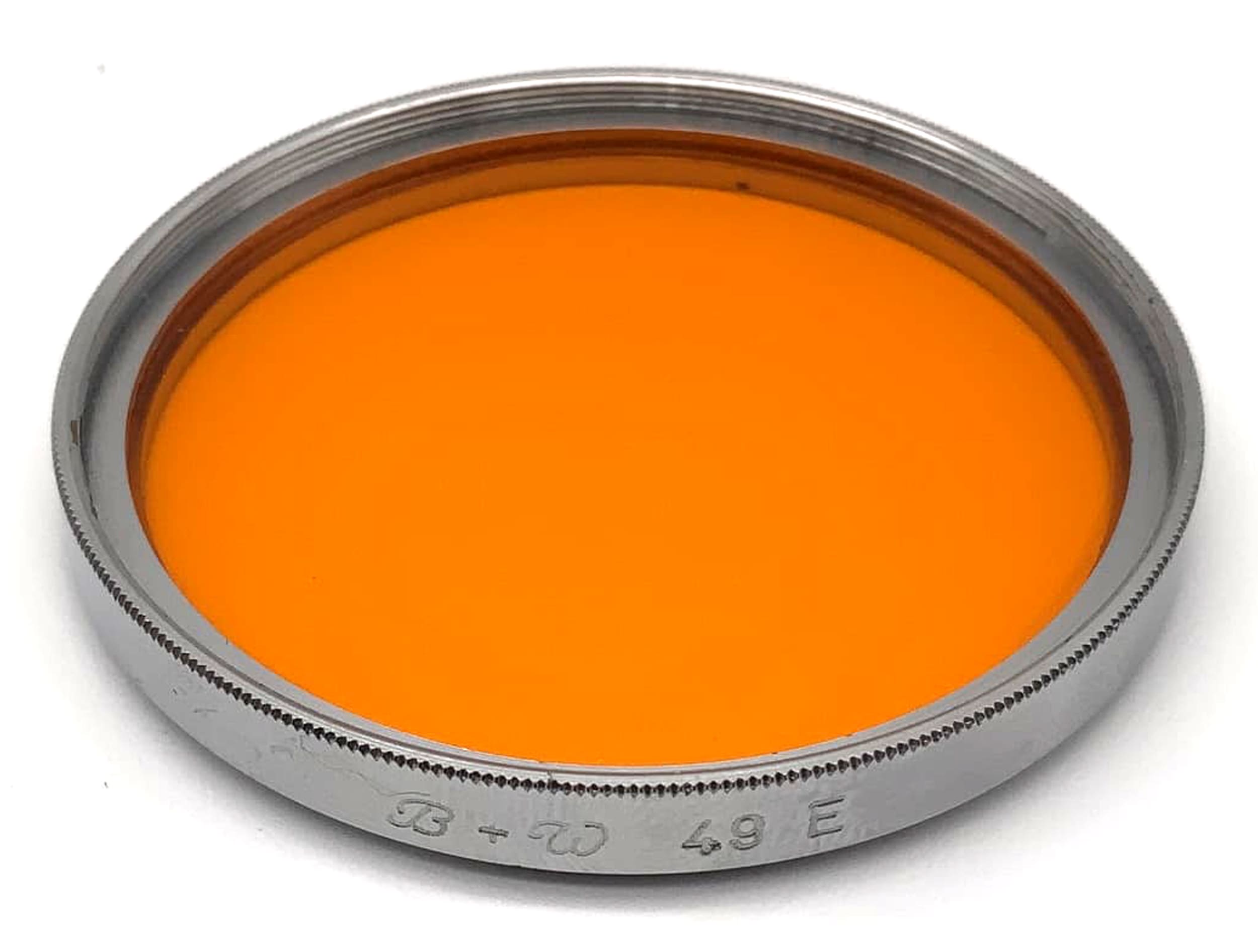 B+W Farbfilter 49mm Filter Orange 49E Kreisförmig Filtergewinde