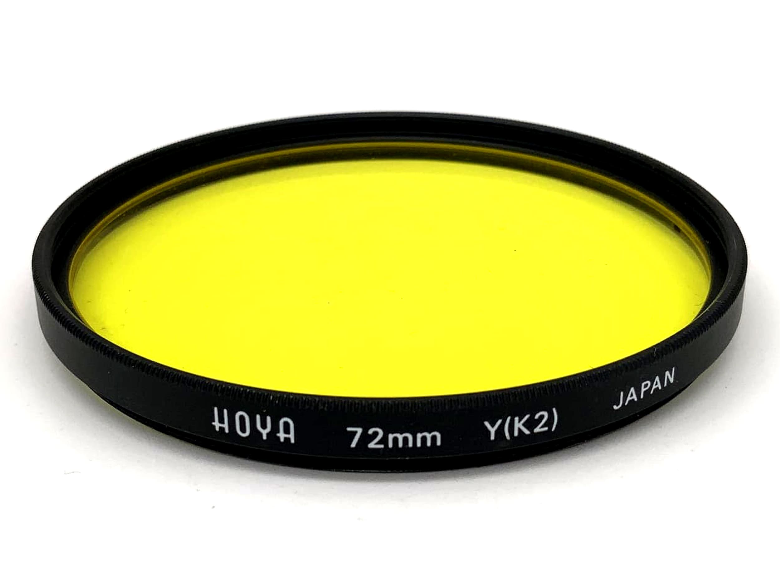 Hoya Farbfilter Y(K2) Gelb Yellow Filter 72mm Kreisförmig Filtergewinde M72