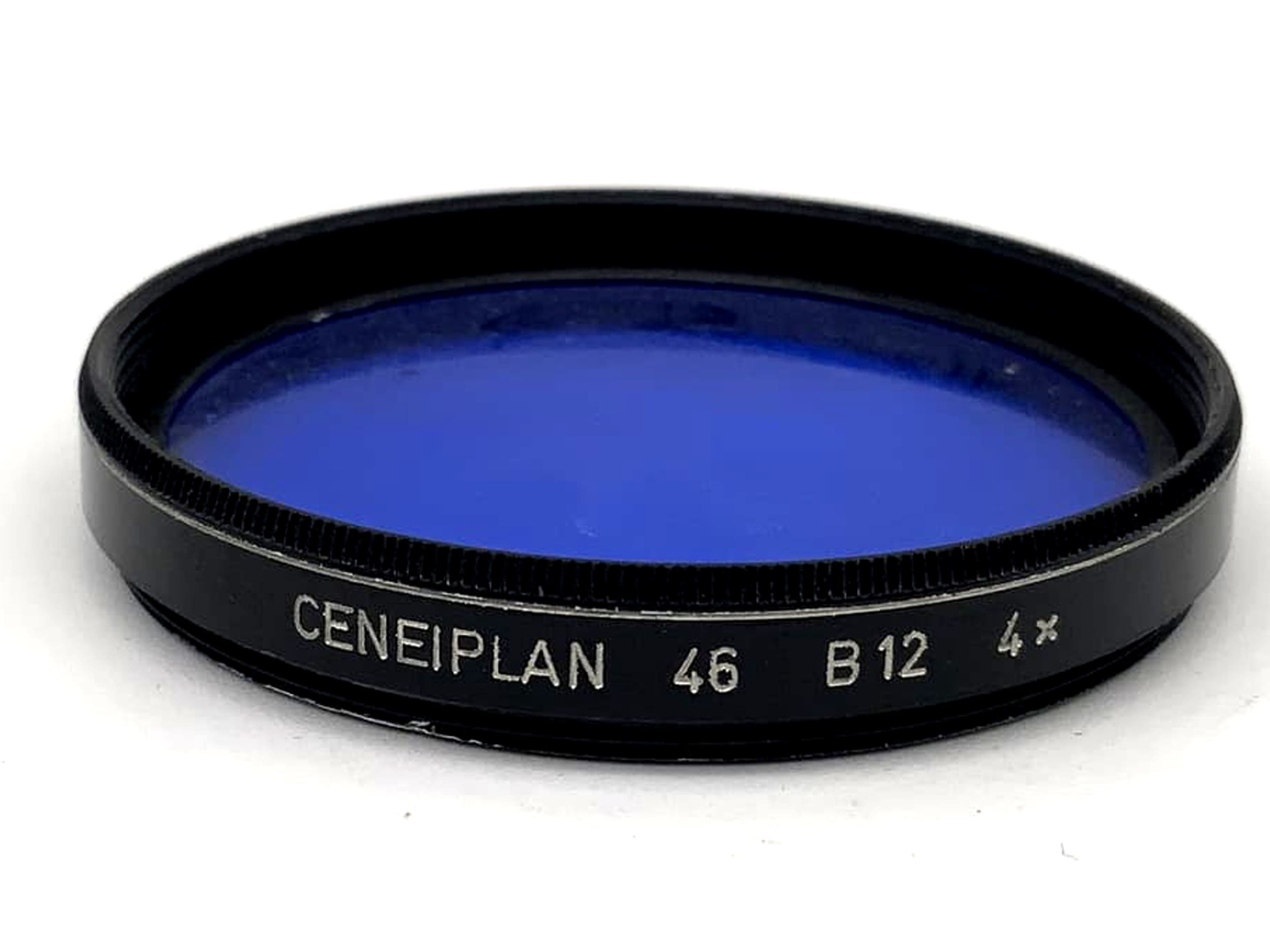 Ceneiplan Farbfilter B12 4x Bau Blue Filter 46mm Kreisförmig Filtergewinde M46