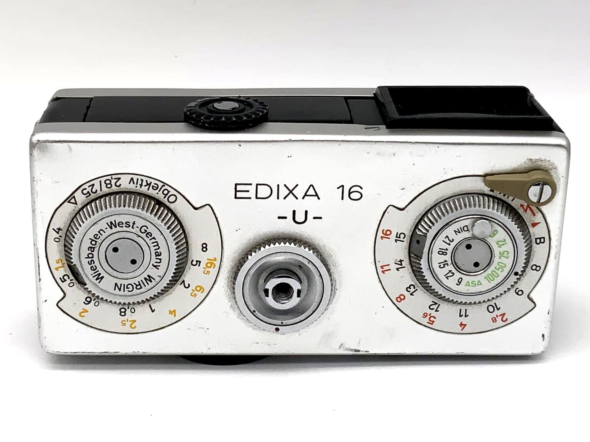 EDIXA 16 U Miniaturkamera mit 1:2,8 25mm Kleinstbildkamera Spy Cam Analogkamera