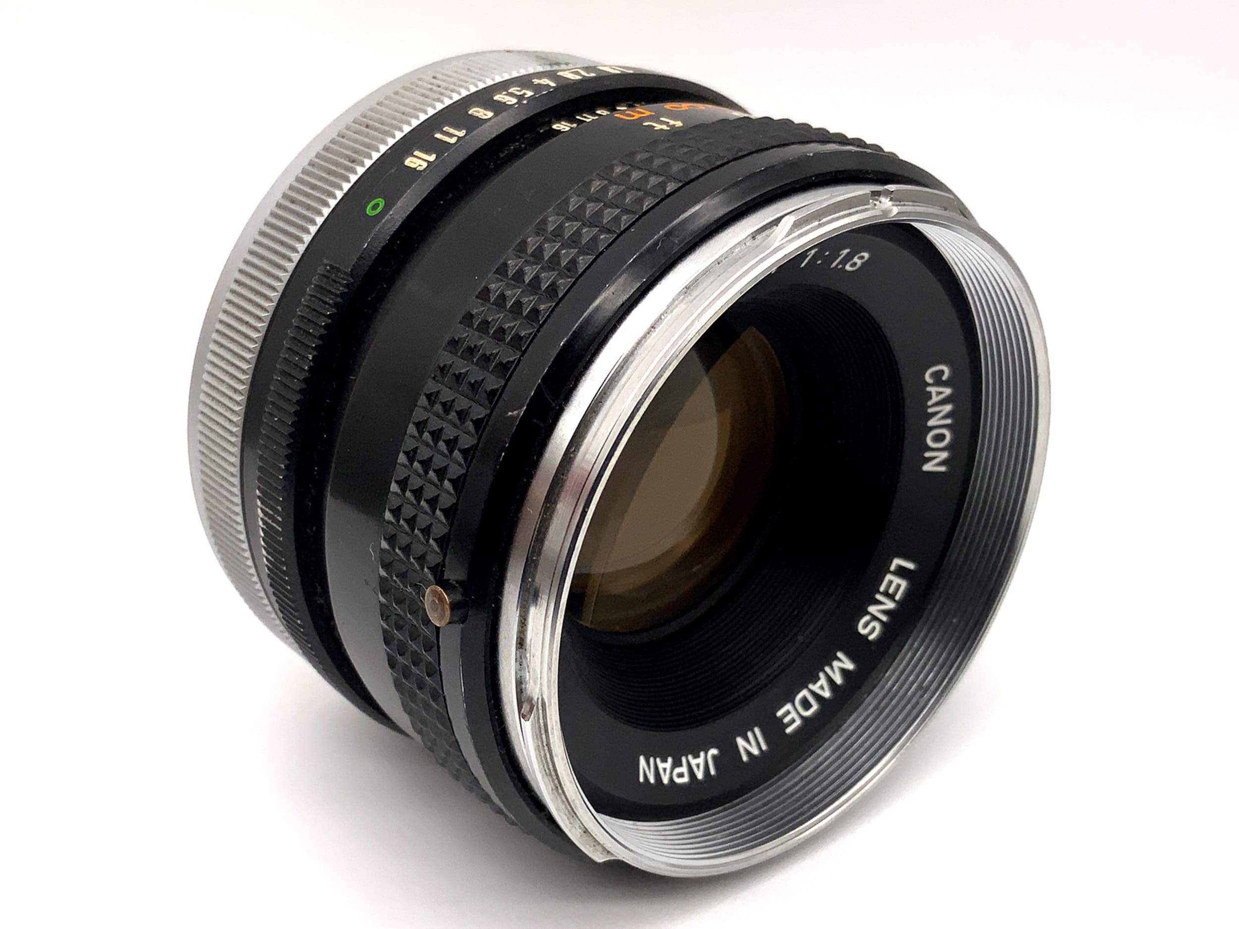 Canon 50mm 1:1.8 Objektiv FD mit Macro-Anschluss Festbrennweite (Canon FD)