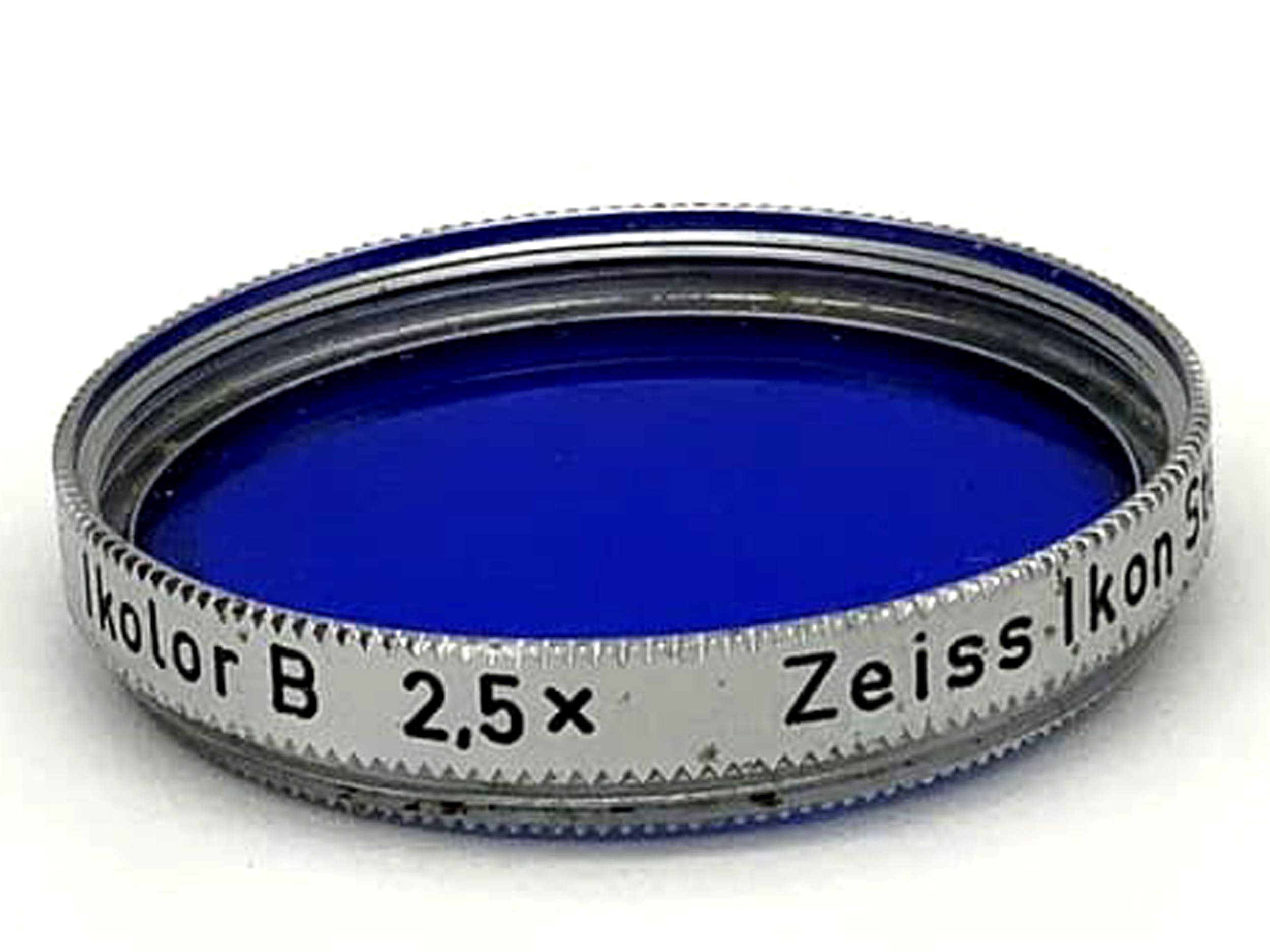 Zeiss Ikon Farbfilter S27 382 Ikolor B 2,5x Blau Blue Filter 27mm Kreisförmig
