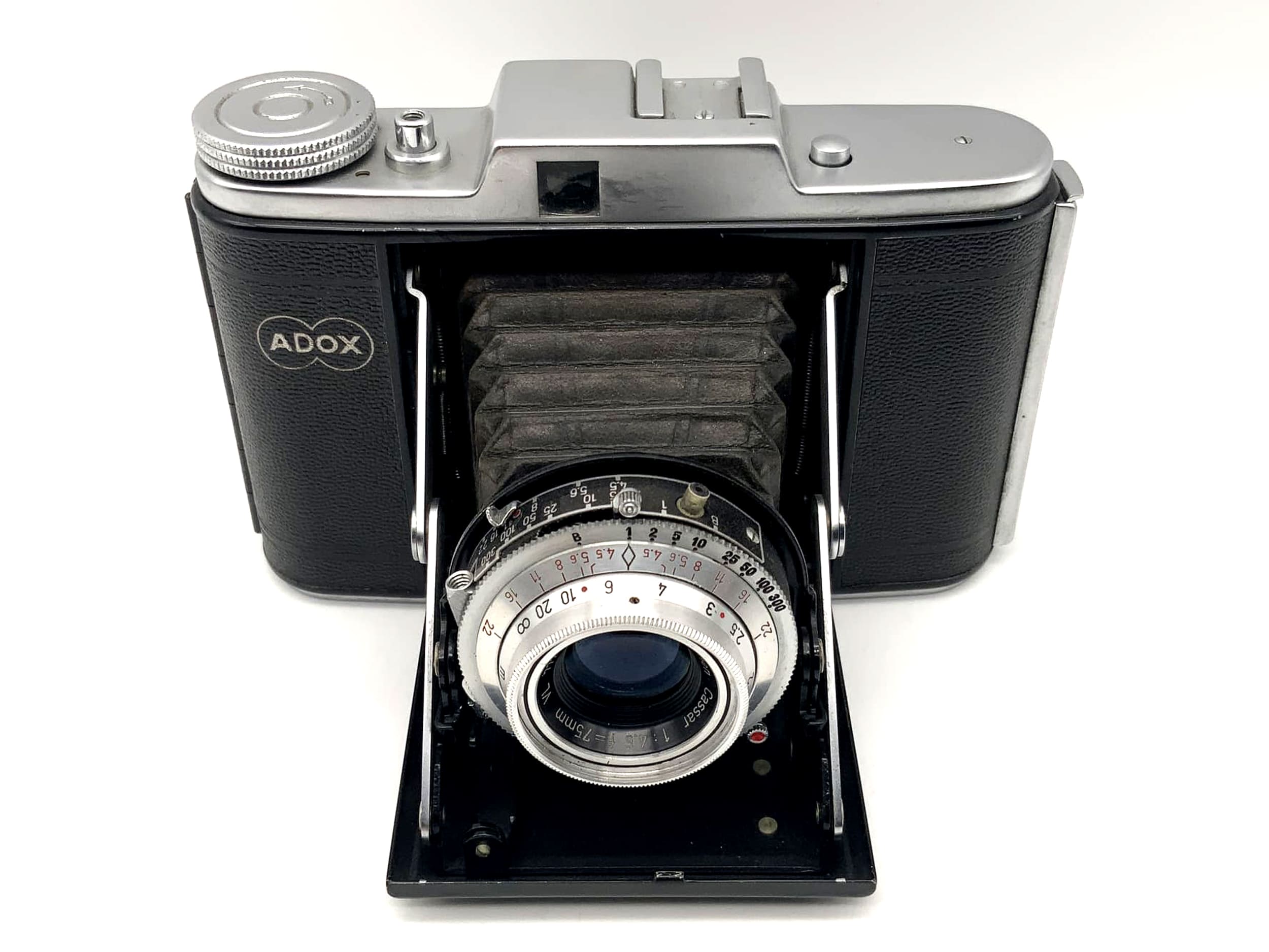 Adox Golf Klappkamera mit Steinheil München Cassar 1:4.5 f=75mm Prontor-S