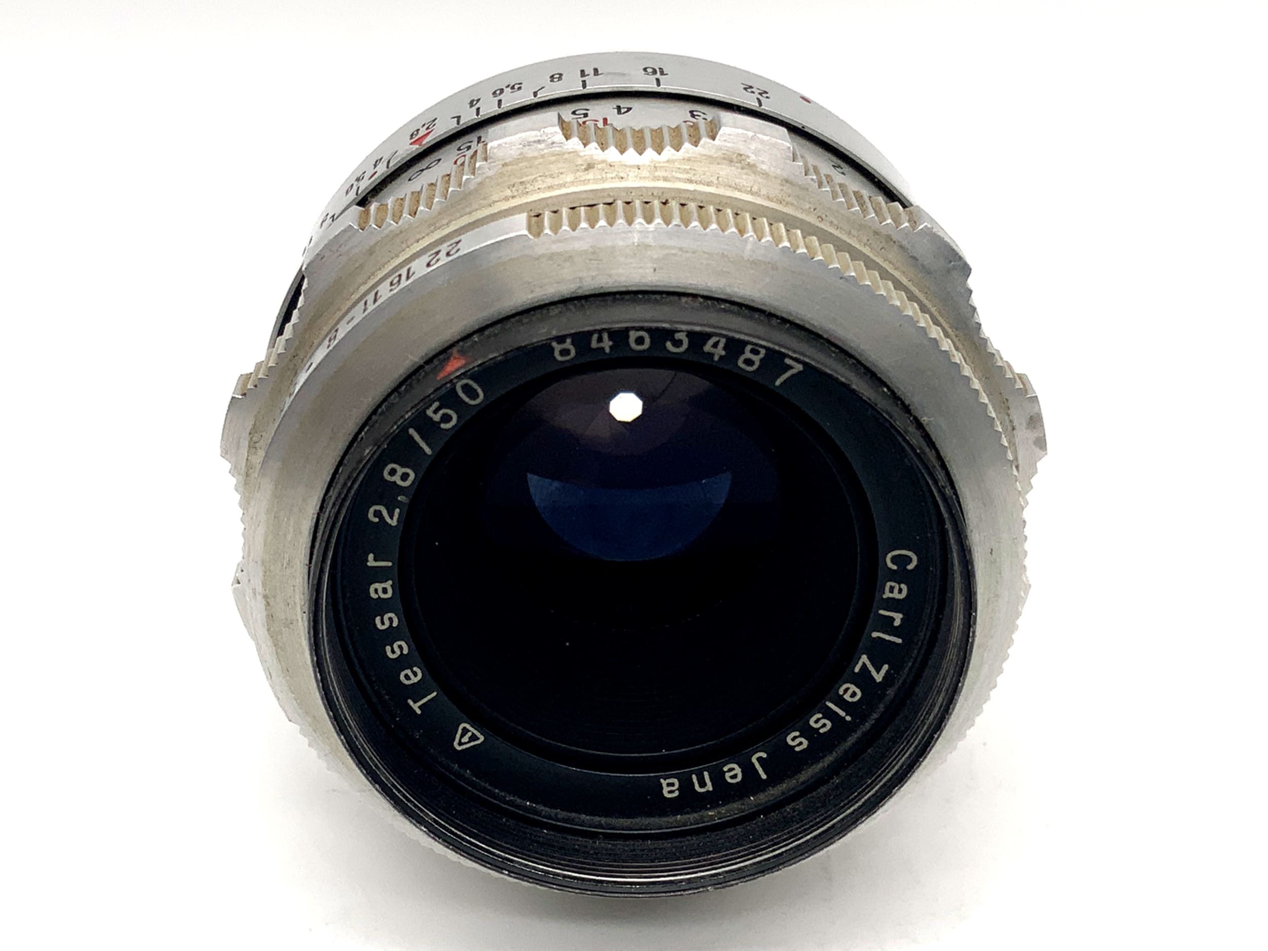 Carl Zeiss 50mm 1:2.8 Objektiv Tessar Festbrennweite (Exa)