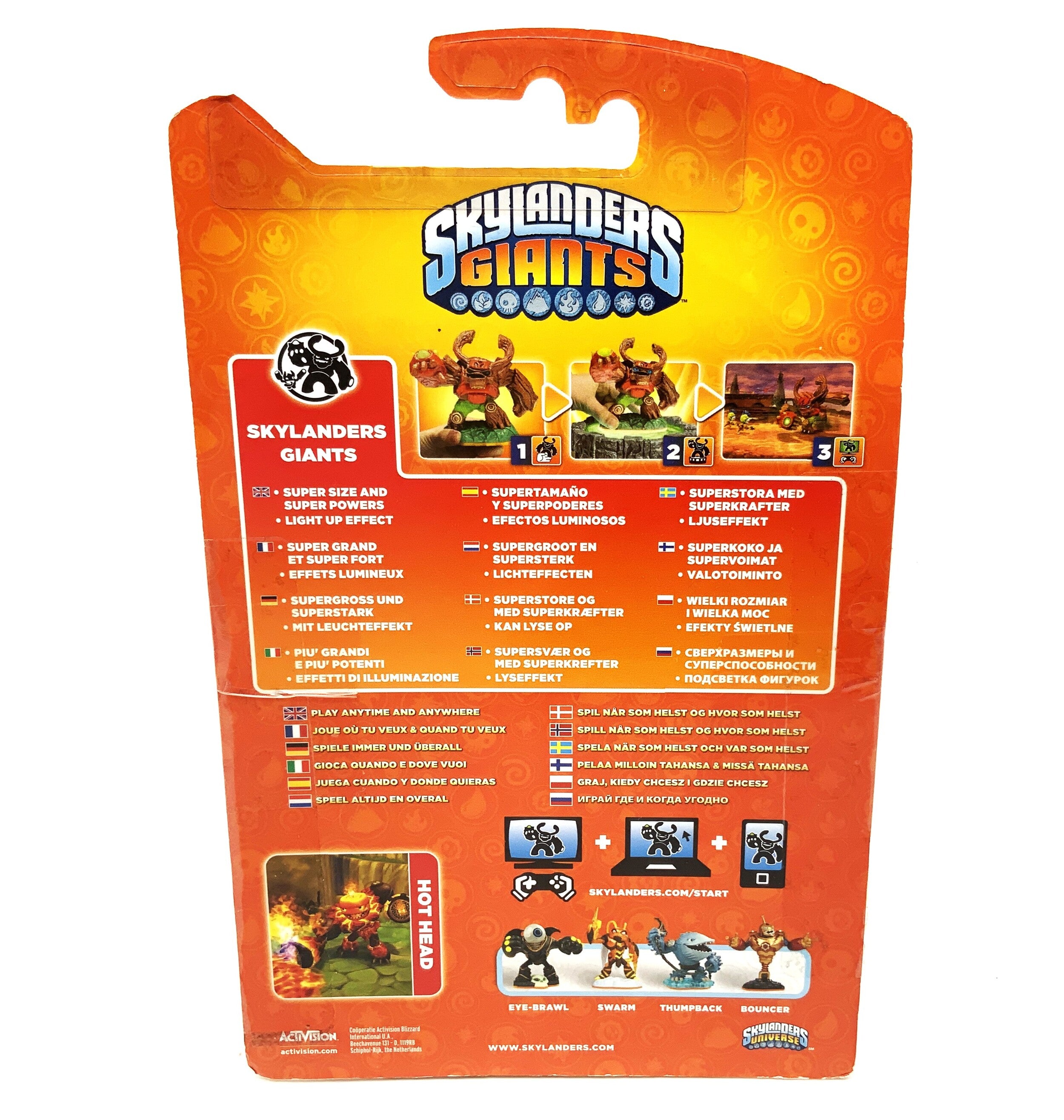 Skylanders Giants Hot Head in OVP Kleber löst sich leicht