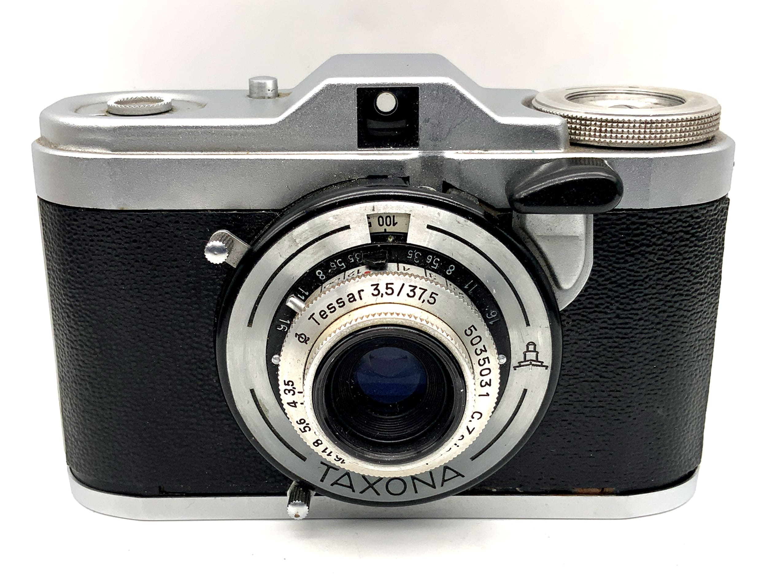 Veb Zeiss Ikon Taxona Sucherkamera mit Carl Zeiss Tessar 3.5/37.5mm Analogkamera