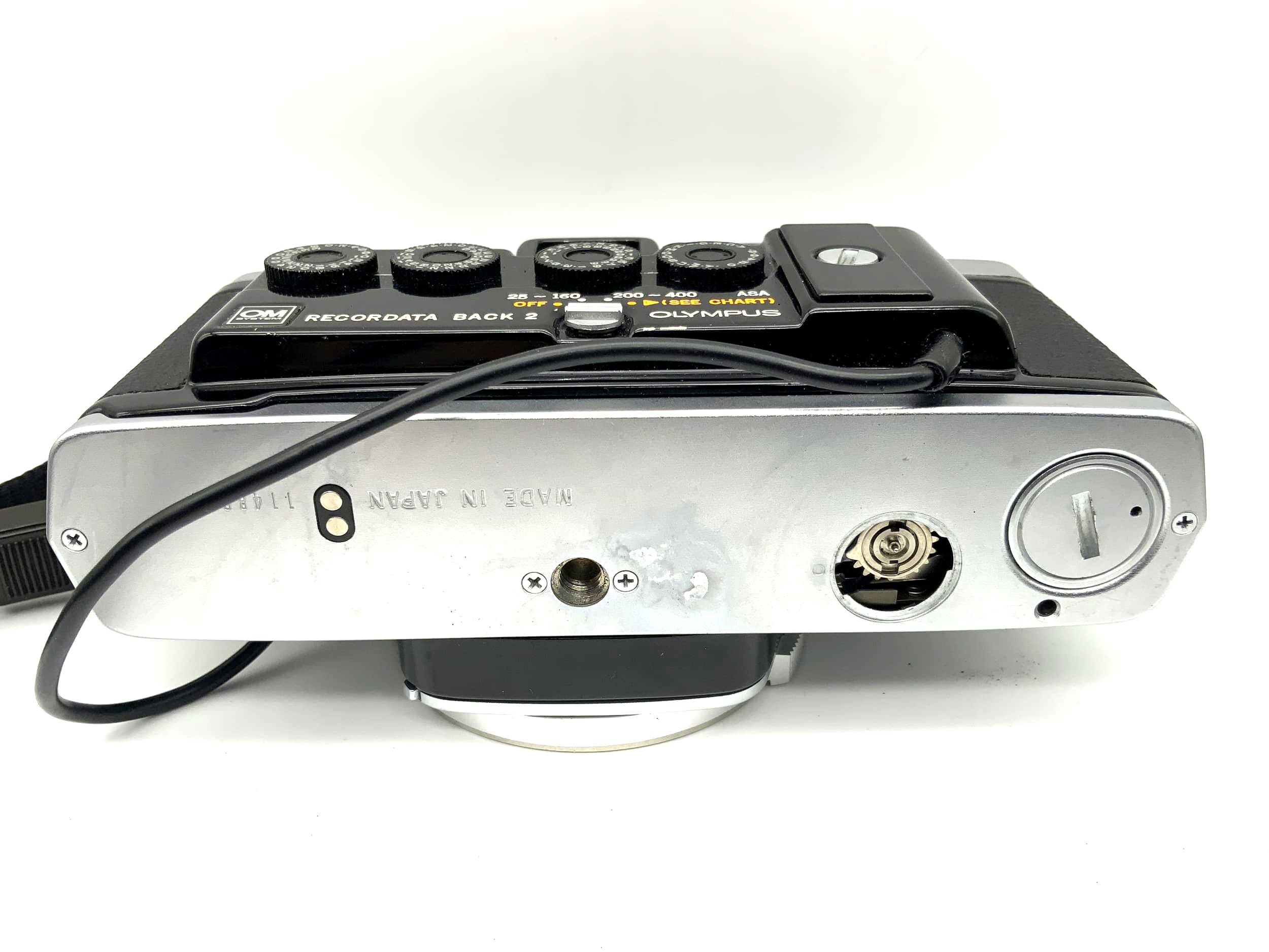Olympus OM-2N 35mm Spiegelreflexkamera analog mit Recordata Back 2  (Olympus OM)