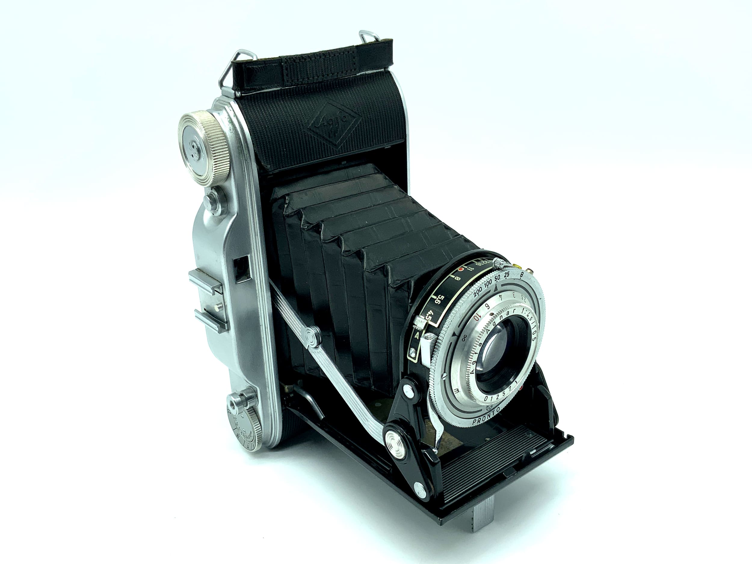 Agfa Record I Klappkamera mit Agnar 105mm 1:4,5 Pronto Analogkamera