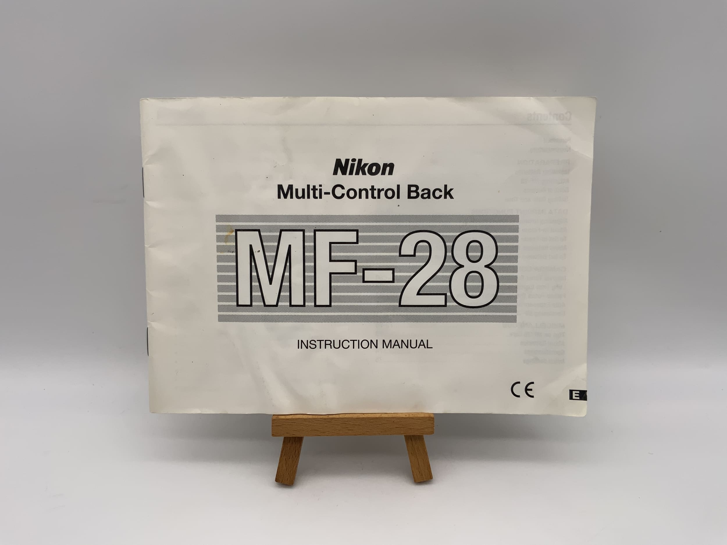 Nikon MF-28 Multi Control Back Bedienungsanleitung Englisch