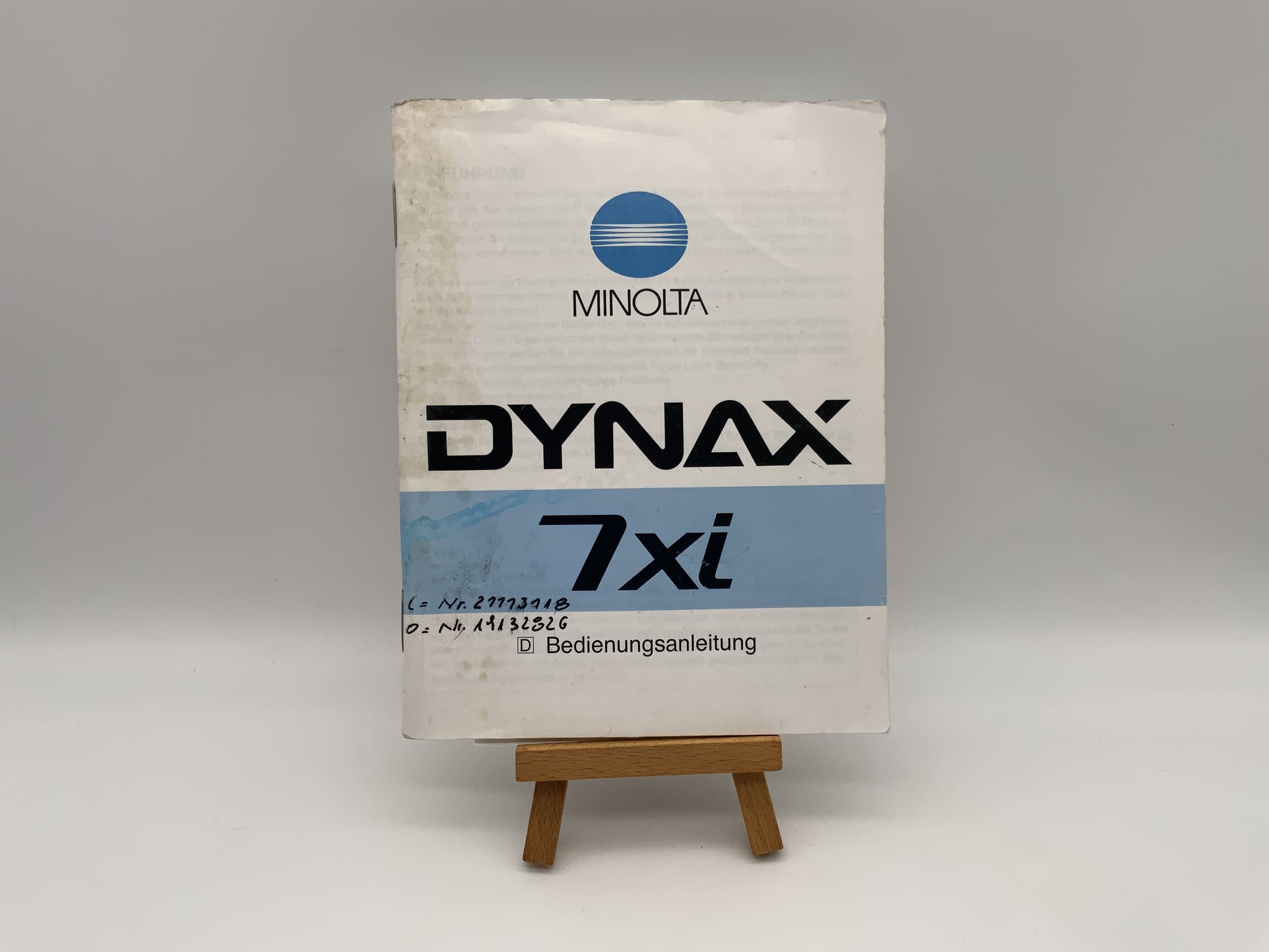 Minolta Dynax 7xi Bedienungsanleitung Deutsch