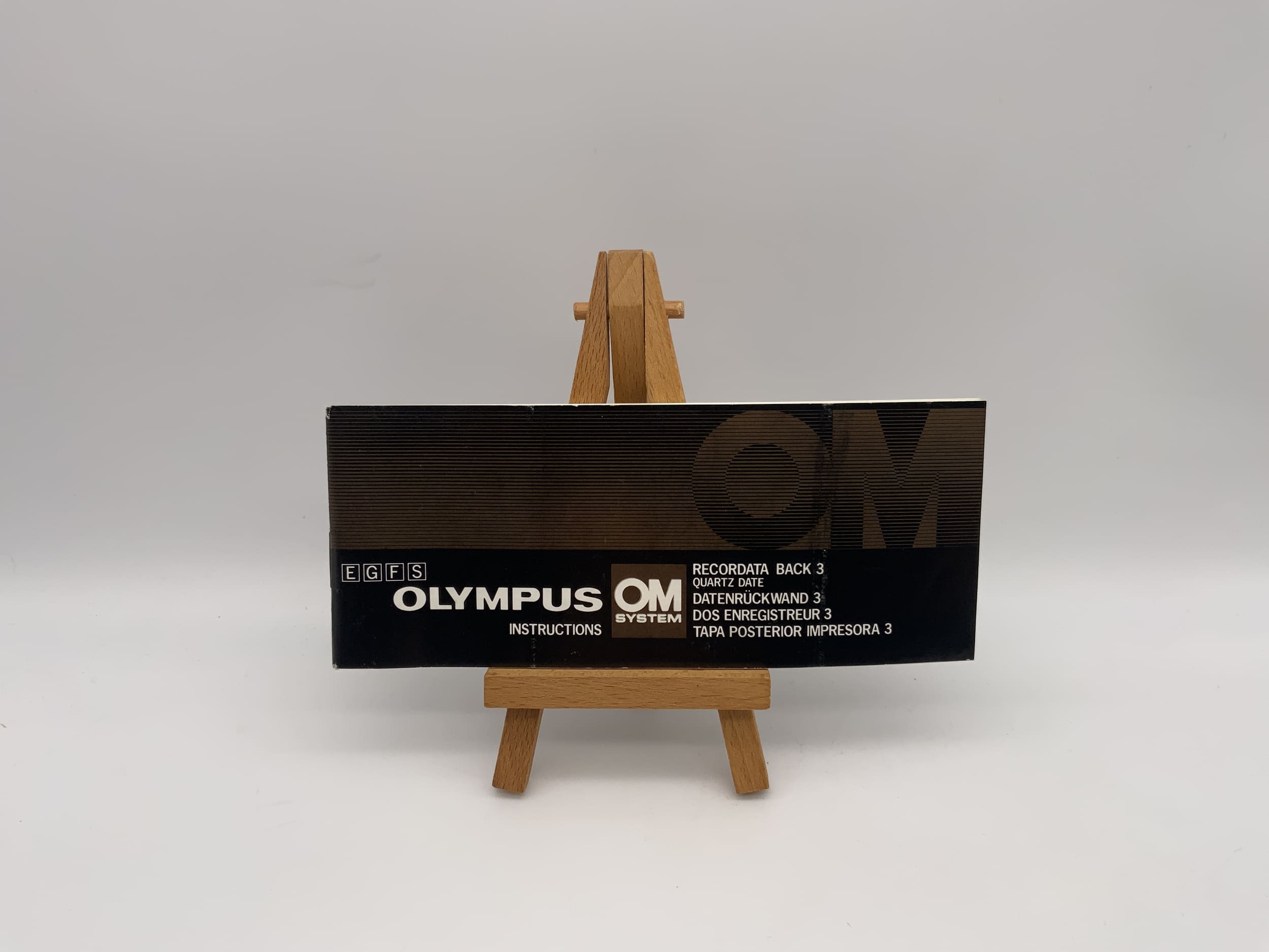 Olympus Recordata Back 3 Datenrückwand Bedienungsanleitung Deutsch